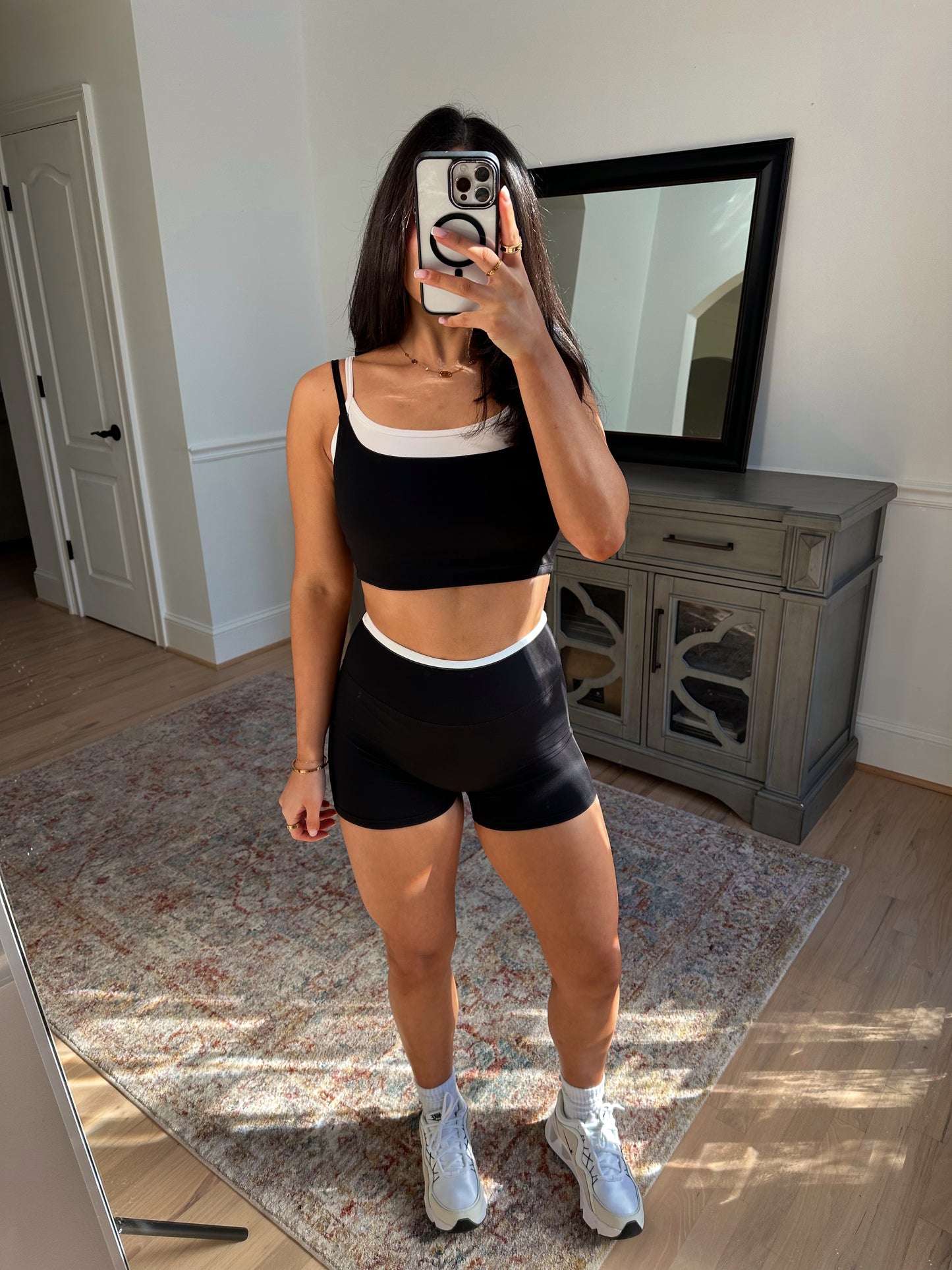Black & White Double Layered Tank Top