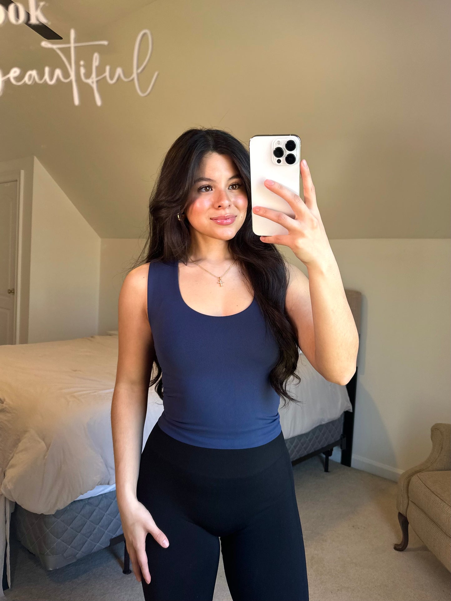 Navy Blue Buttery Soft Tank