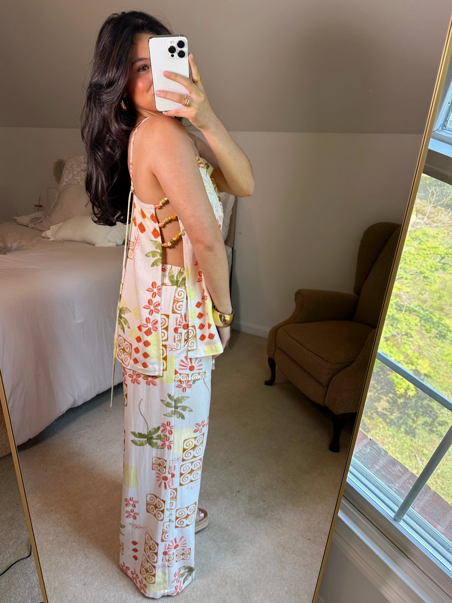 Island Time Printed Top & Pants Set