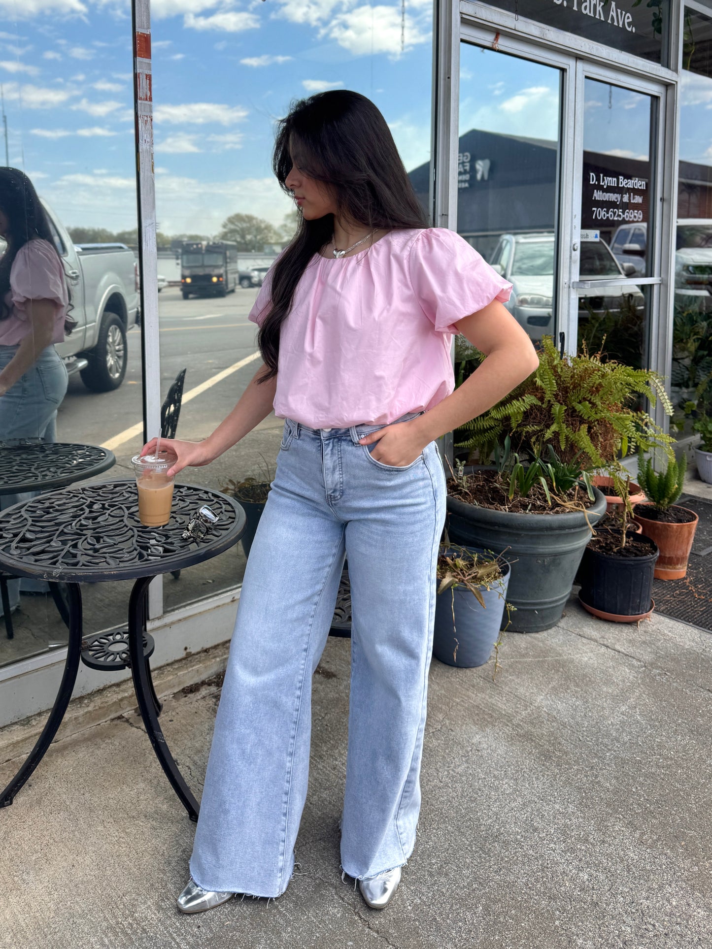 Light Pink Bubble Top
