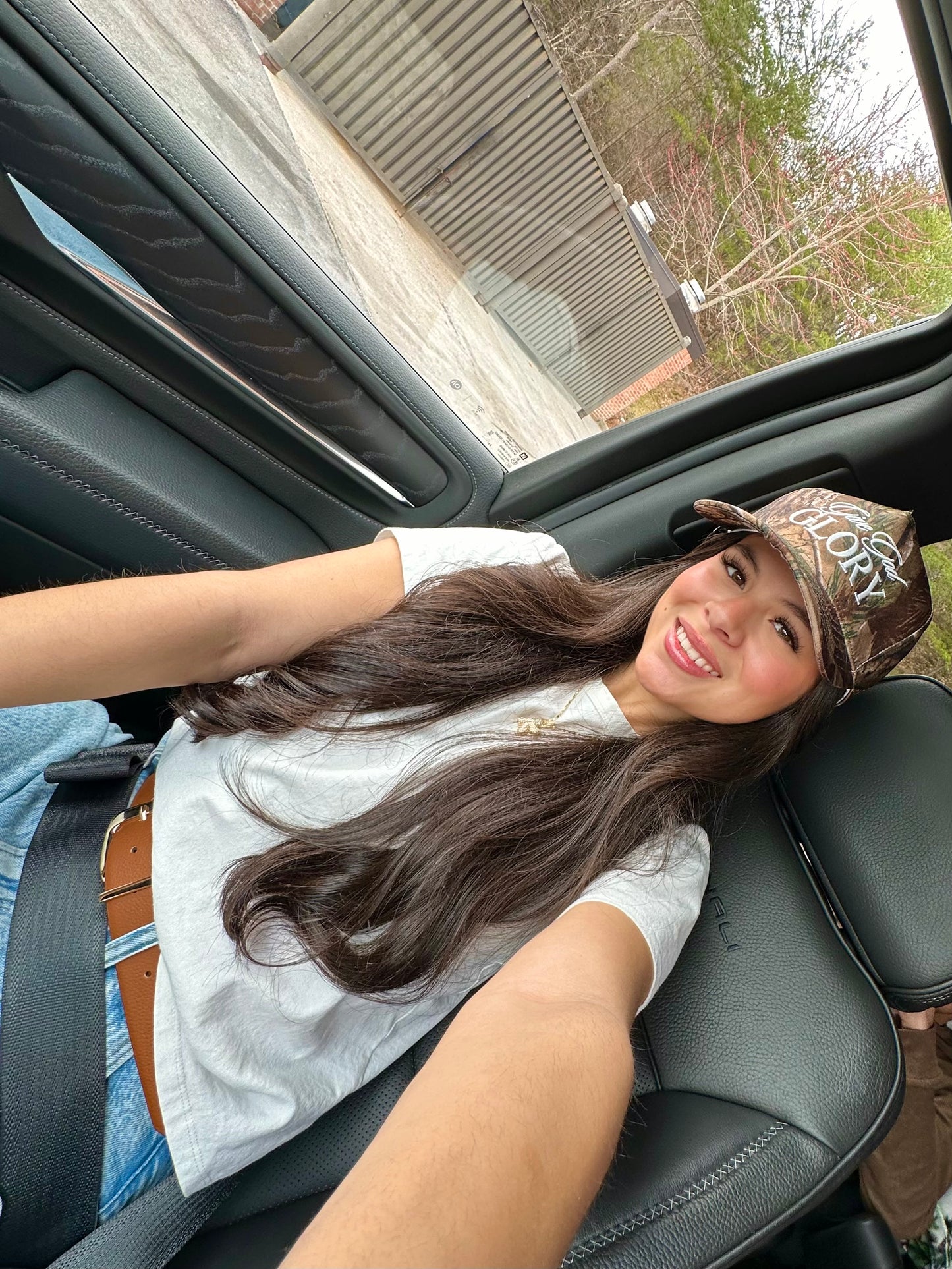 Give God Glory Camo Trucker Hat