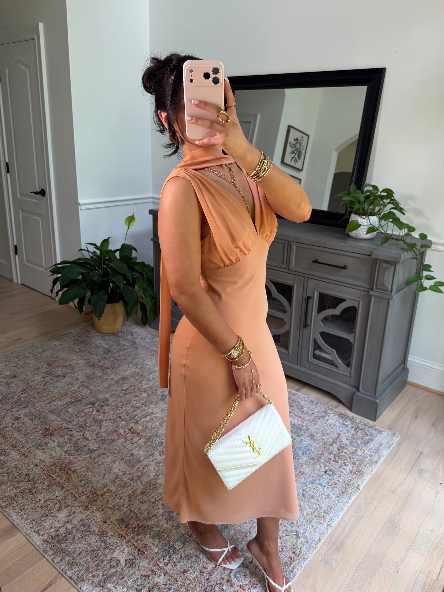 Josephine Scarf Midi Dress