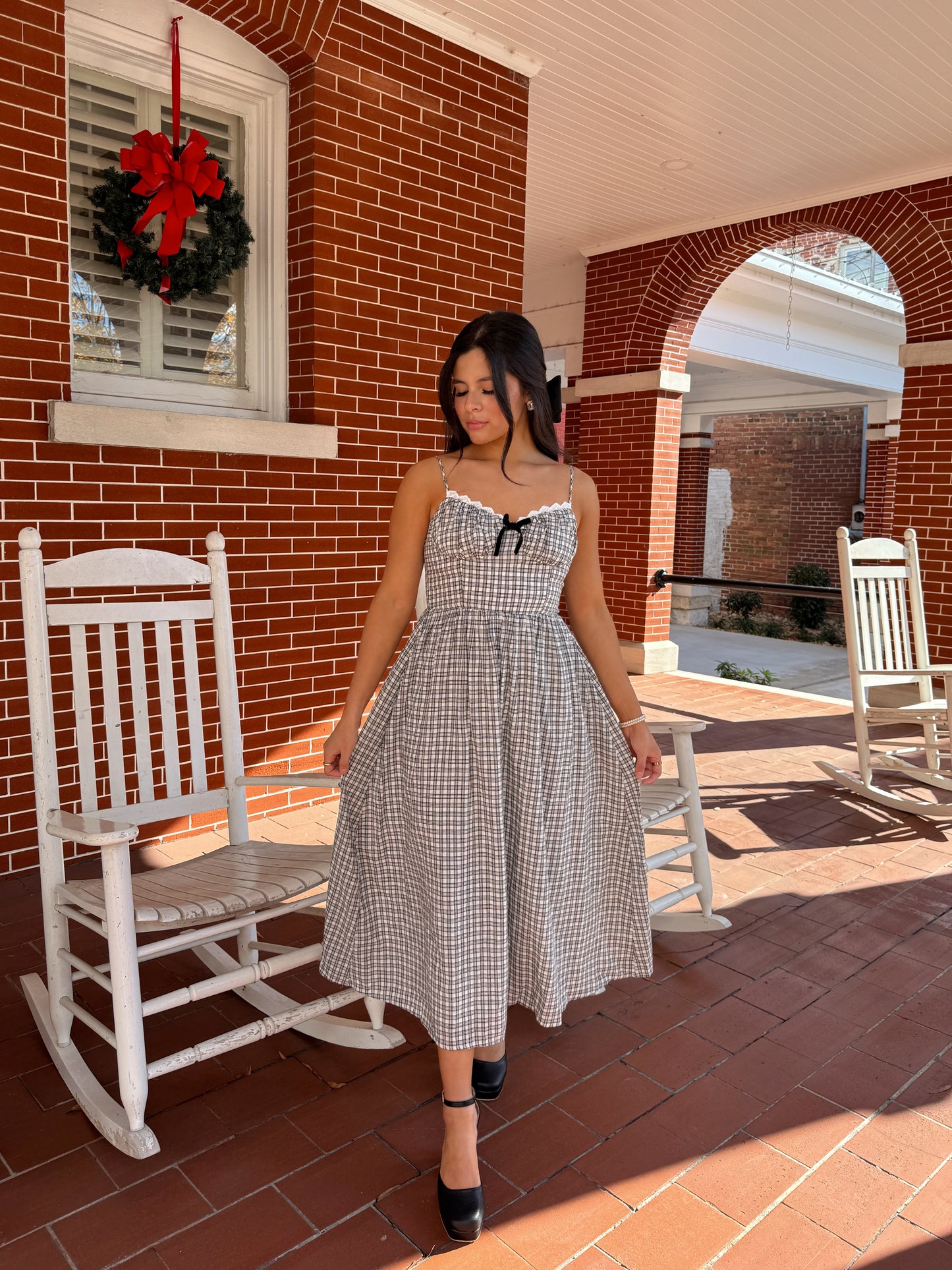 Black & White Plaid Dress