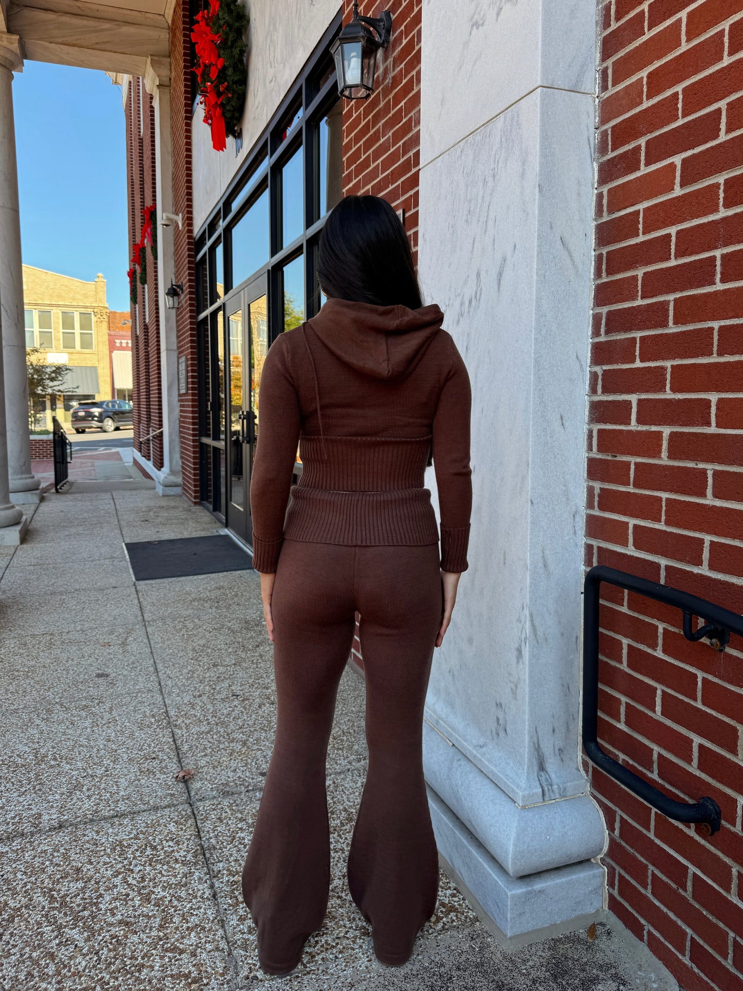 Brown Soft Knit Set