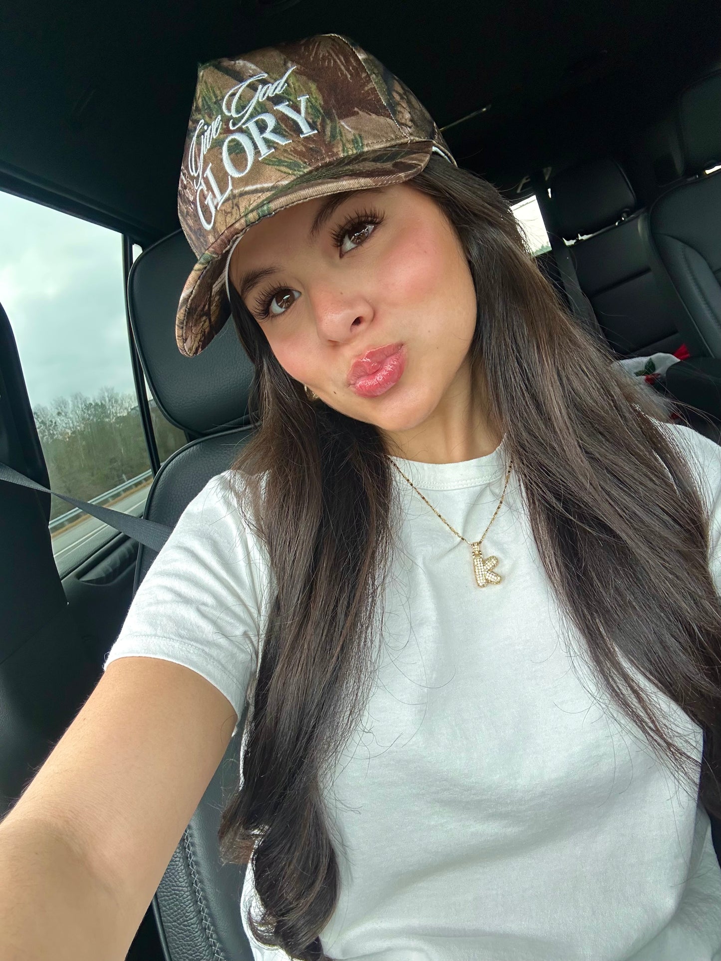 Give God Glory Camo Trucker Hat