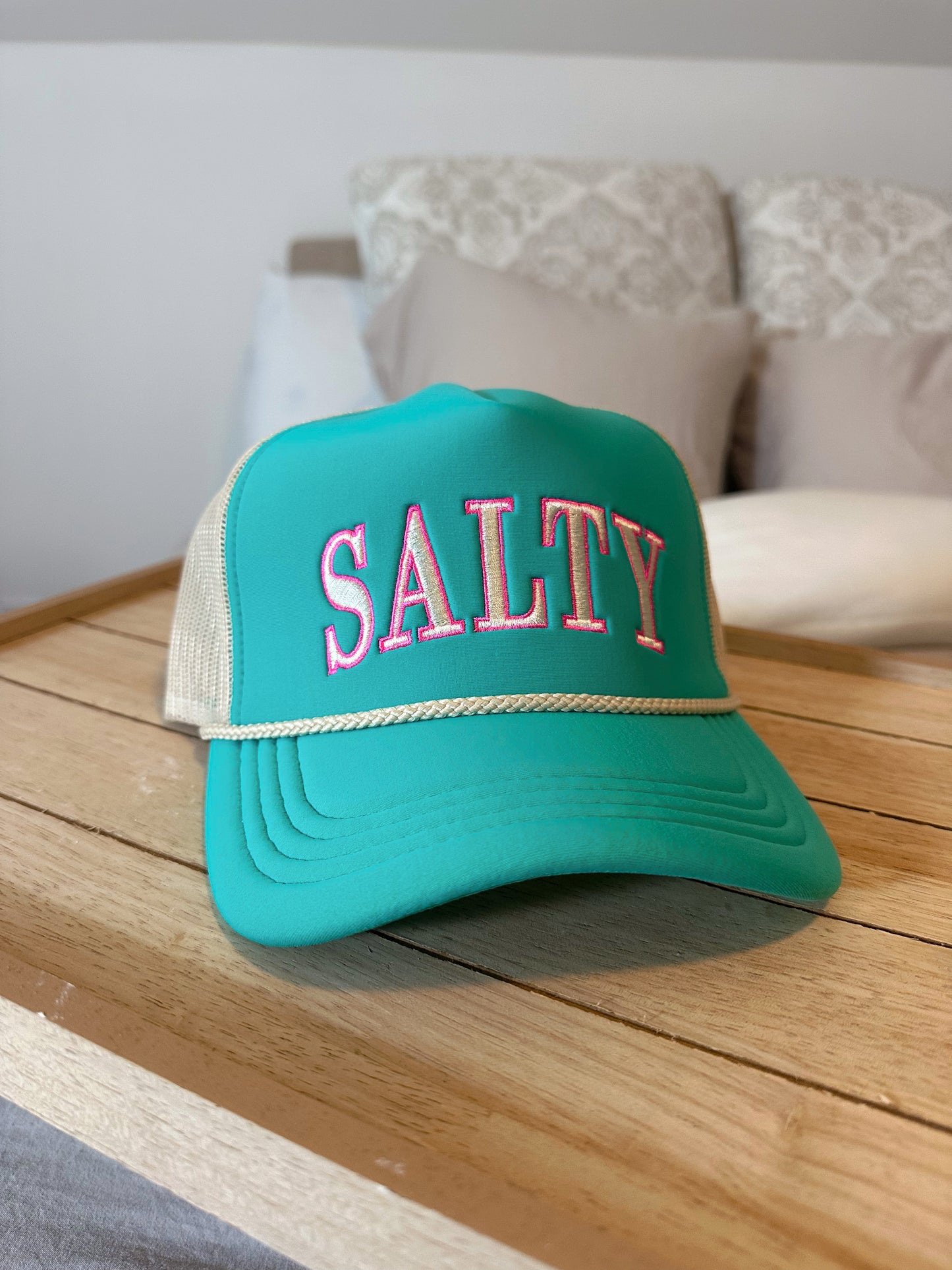 Salty Turquoise Trucker Hat