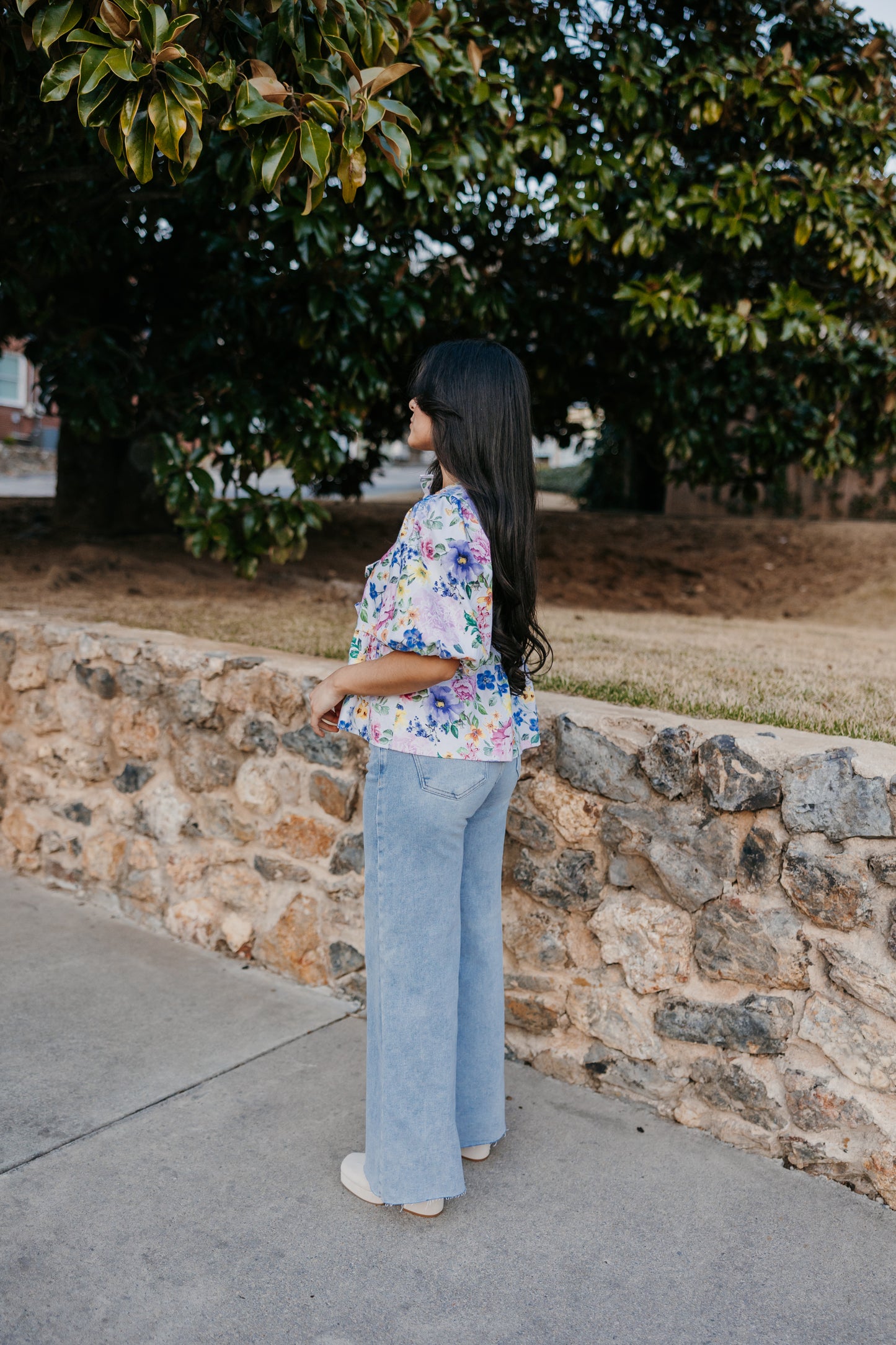 Light Wash Wide Leg Jeans