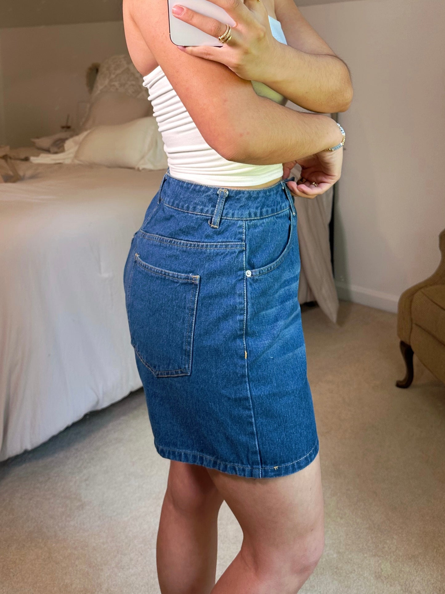 Dark Denim Mom Shorts
