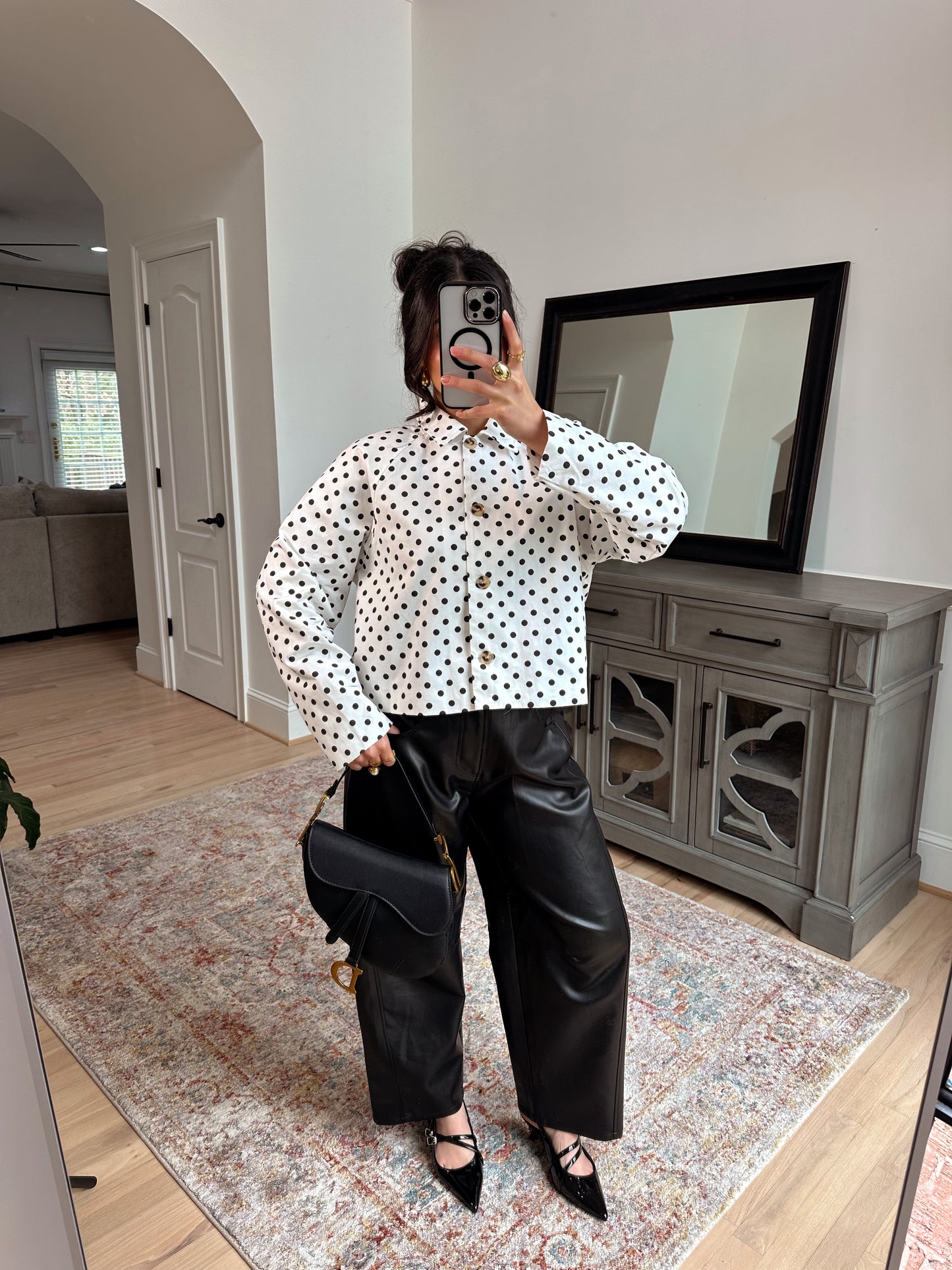 The Juliette Polka Dot Jacket Top