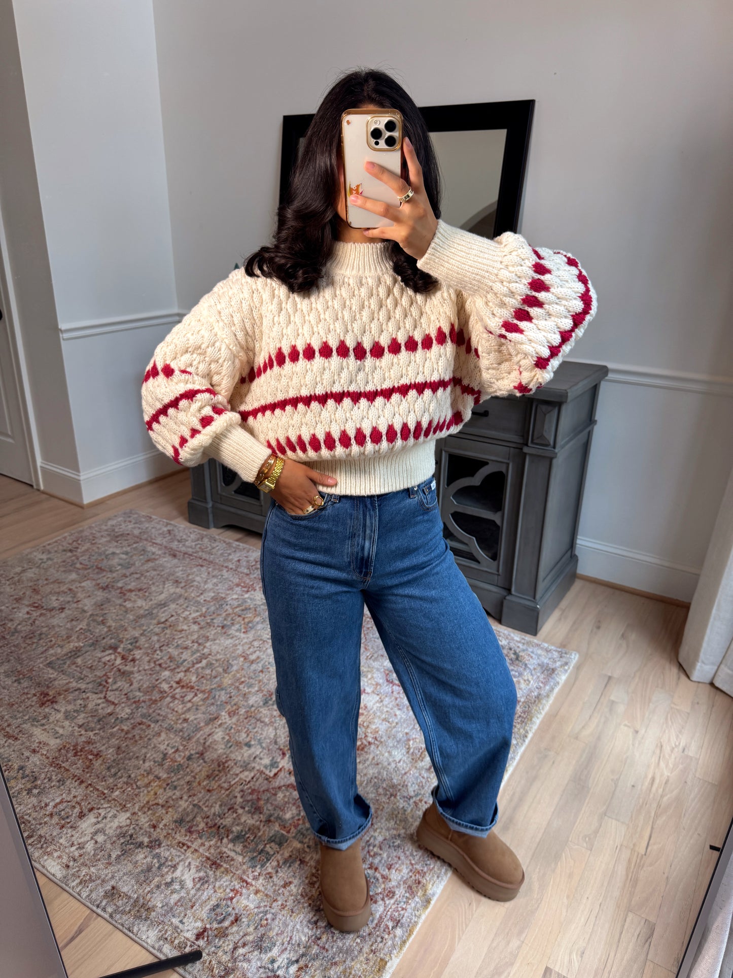 Peppermint Bark Knit Sweater