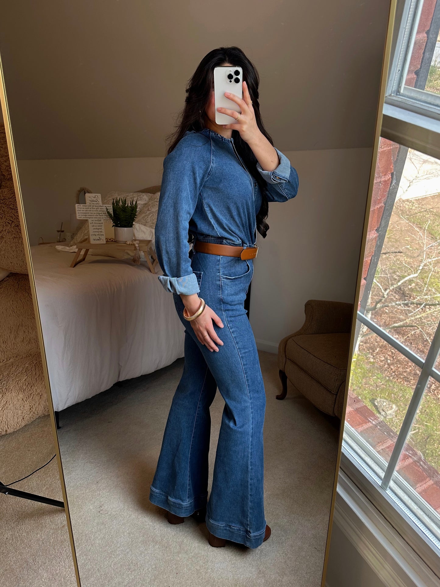 Denim Girl Flared Jumpsuit