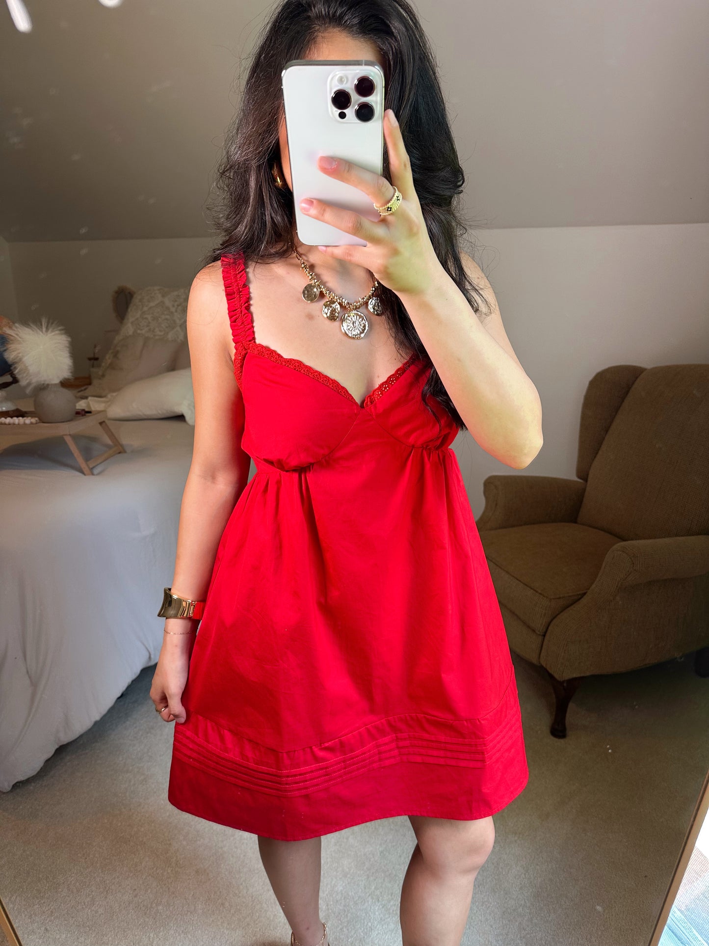 Red Babydoll Dress