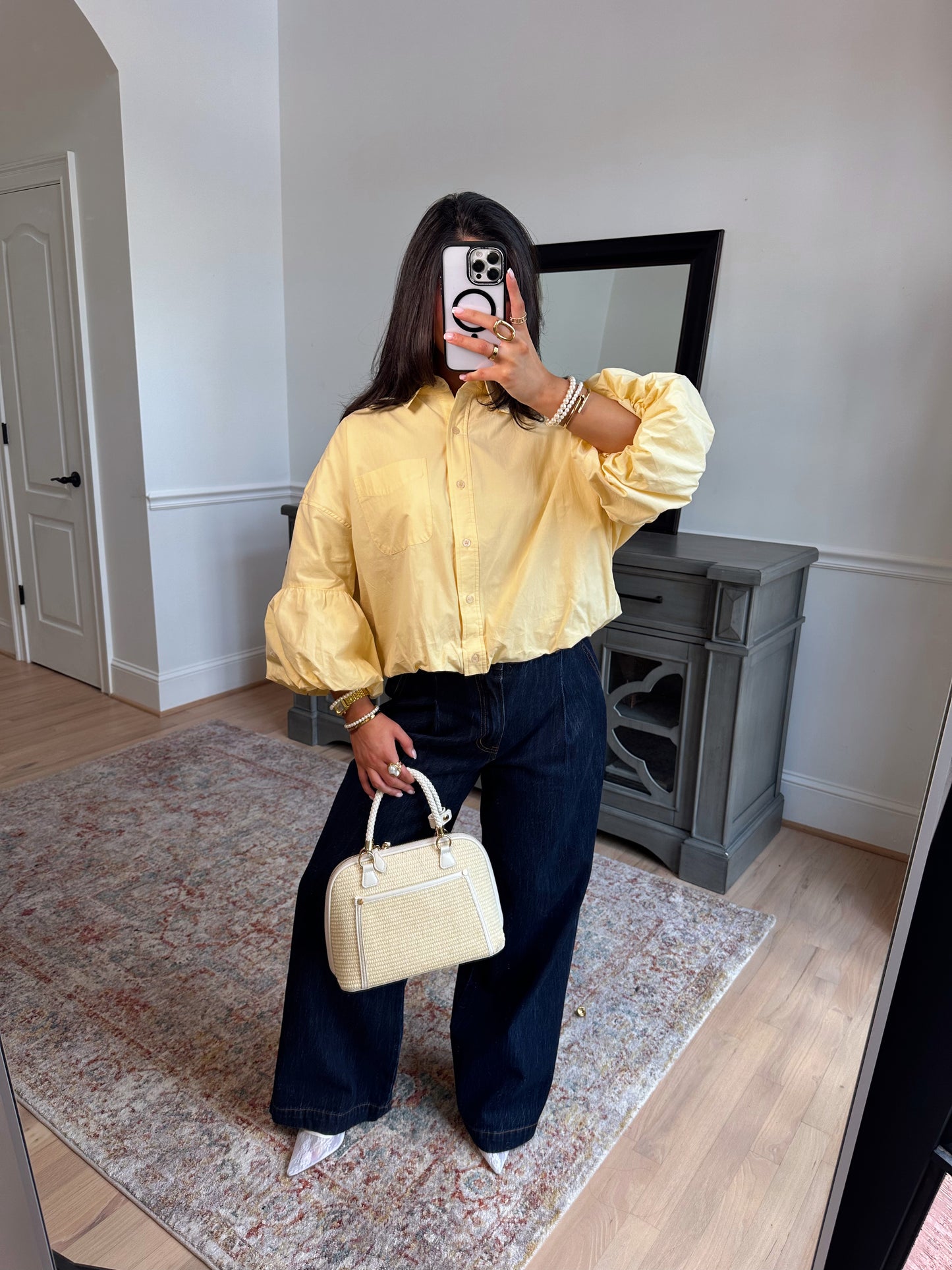 Golden Hour Bubble Hem Top