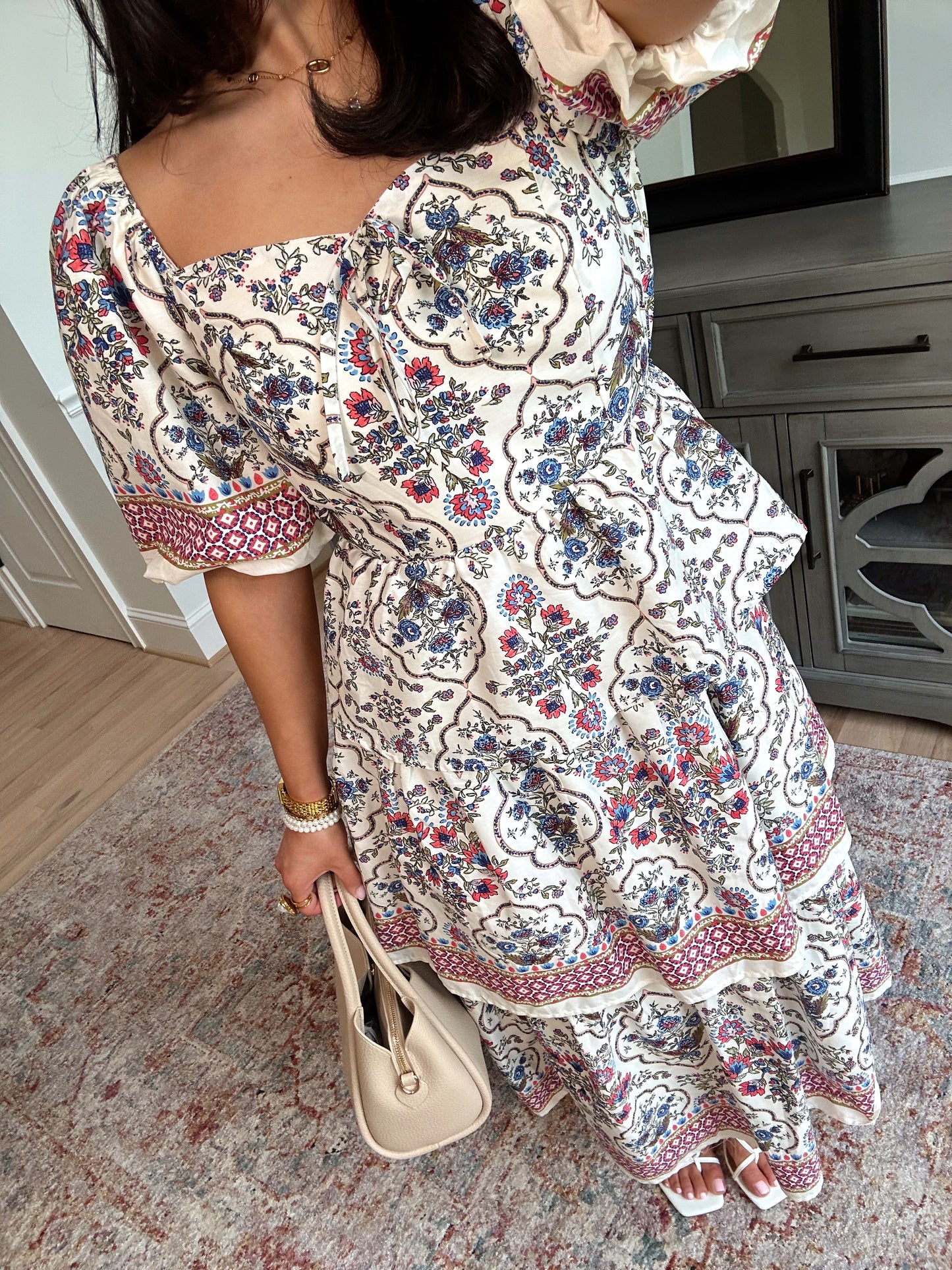 Camille Vintage Midi Dress