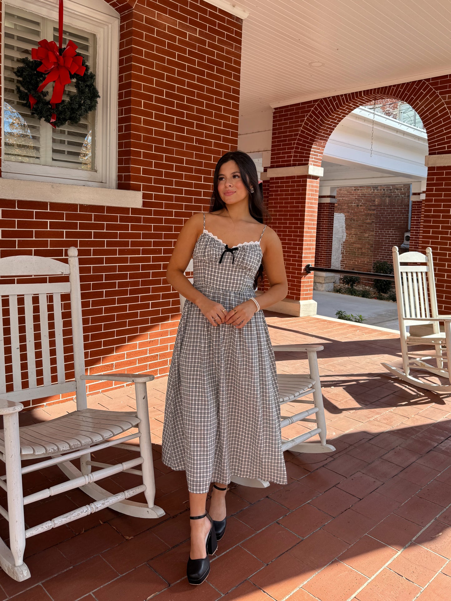 Black & White Plaid Dress
