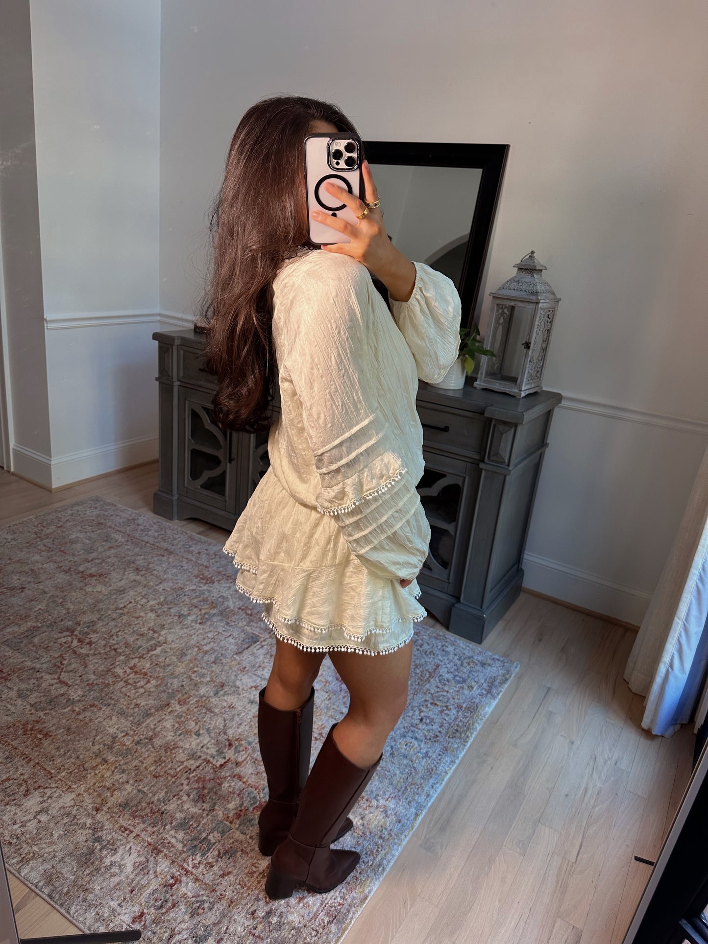 Chai Latte Ruffle Romper