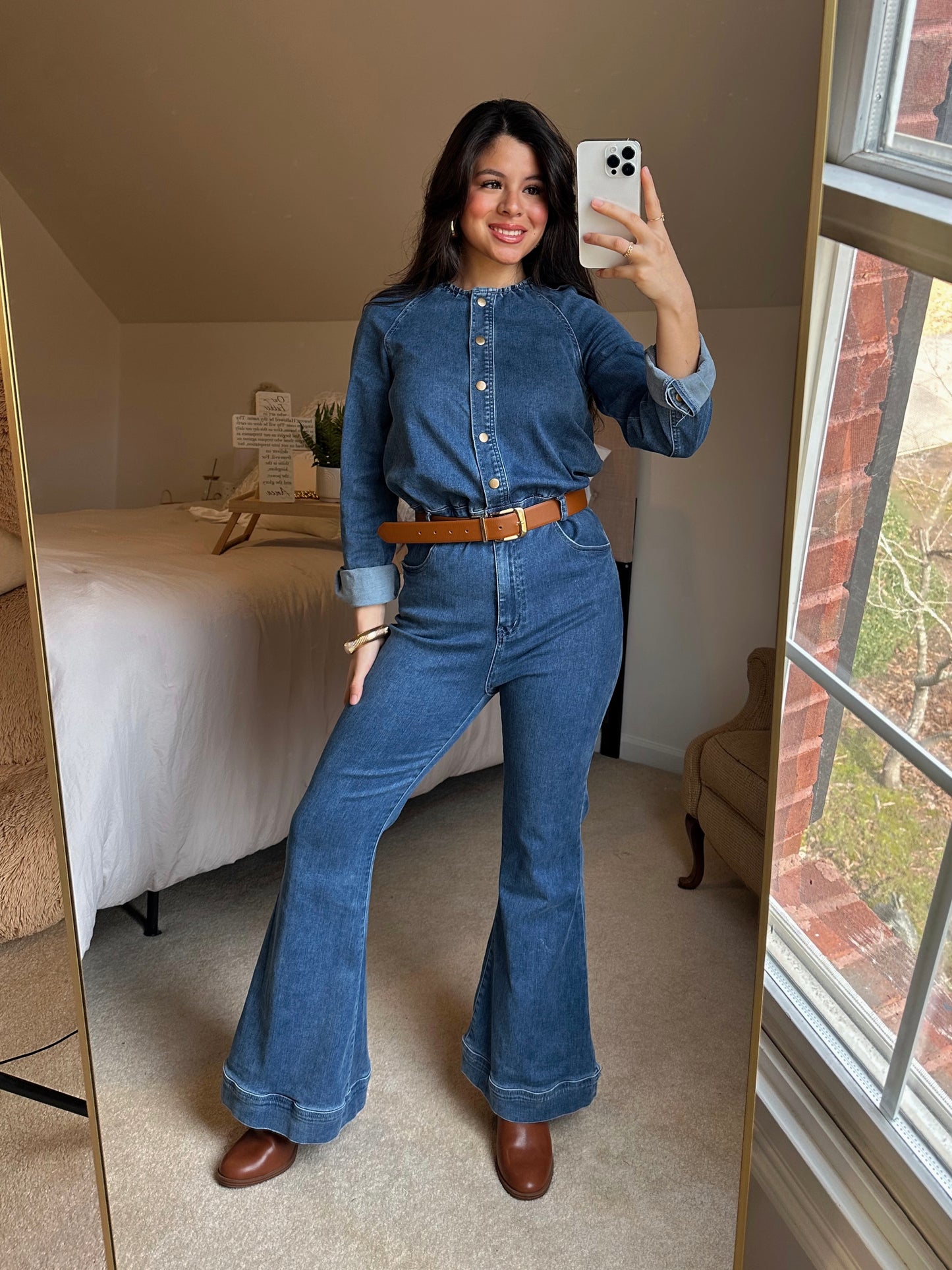 Denim Girl Flared Jumpsuit