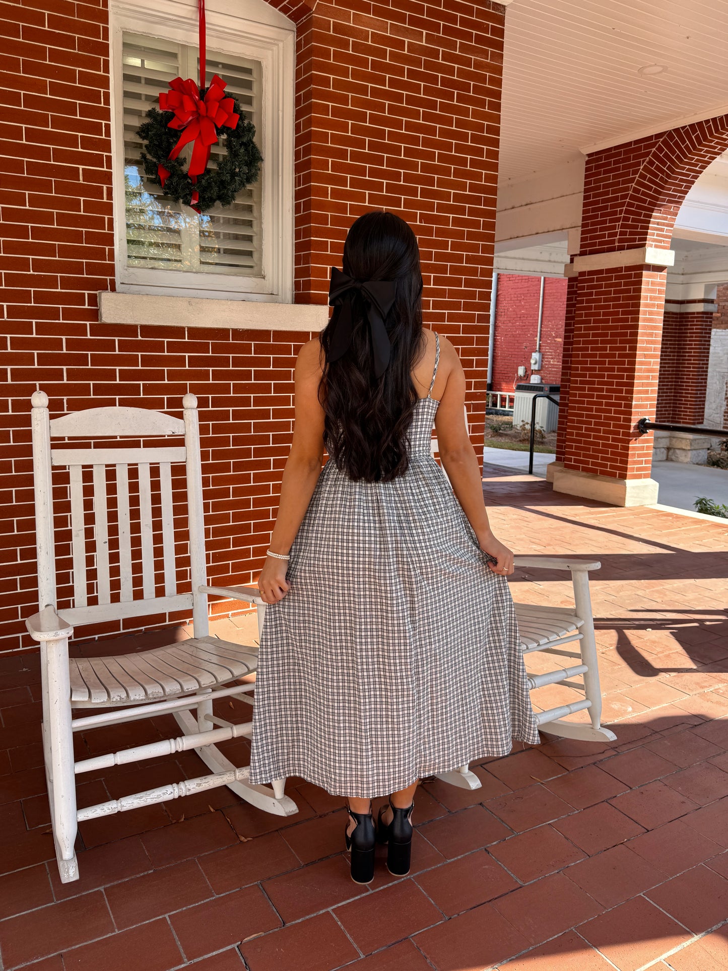 Black & White Plaid Dress