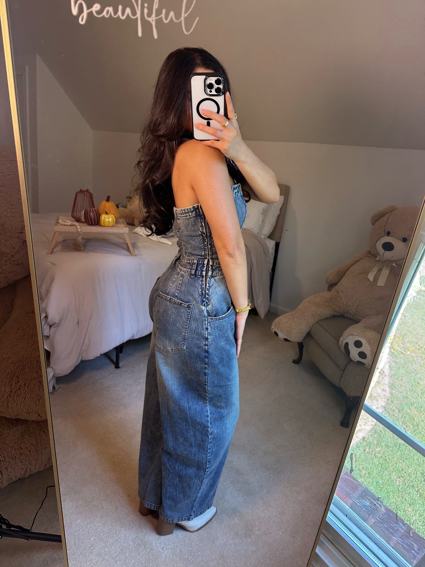 Downtown Denim Barrel Jumpsuit