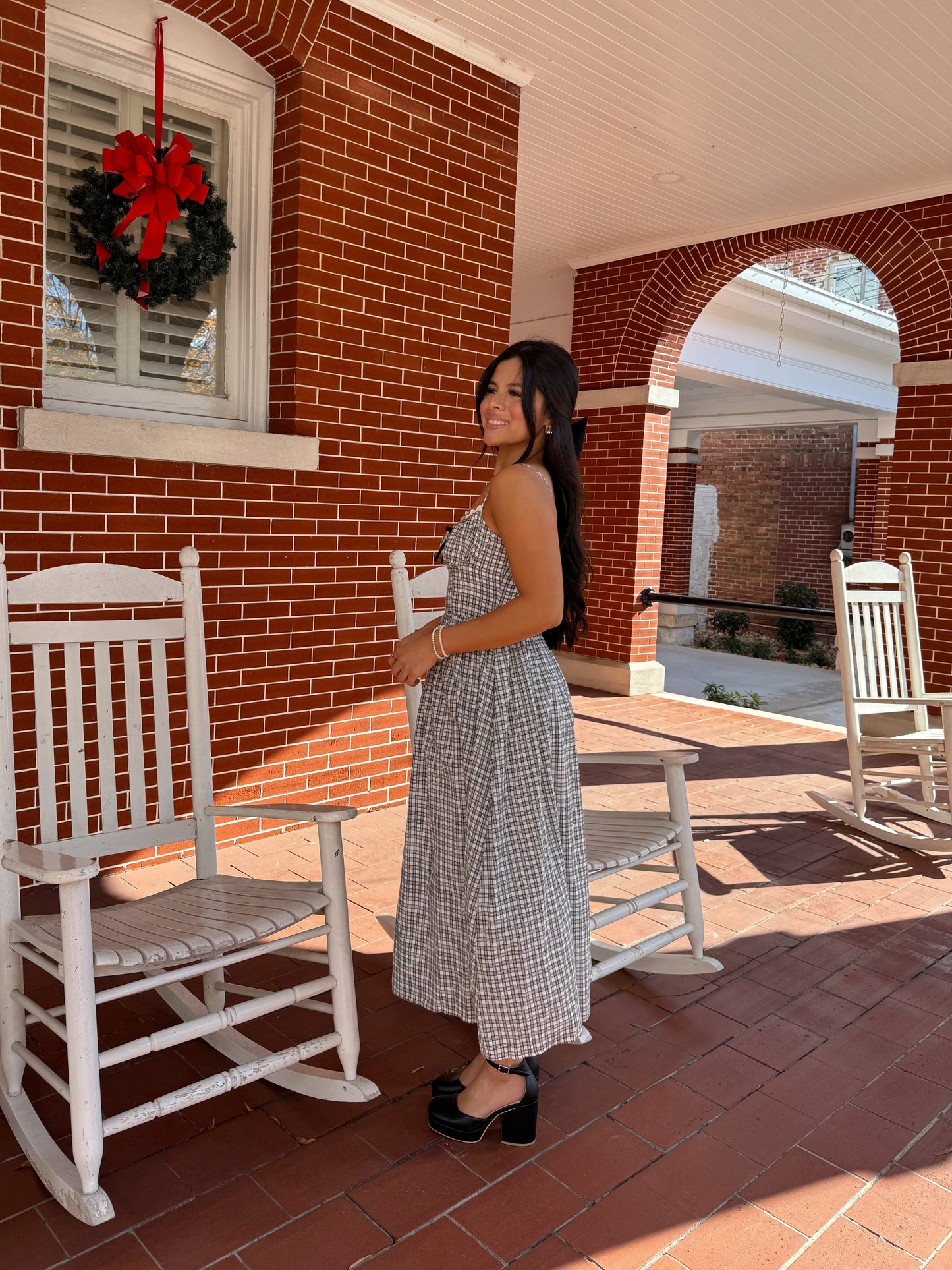 Black & White Plaid Dress