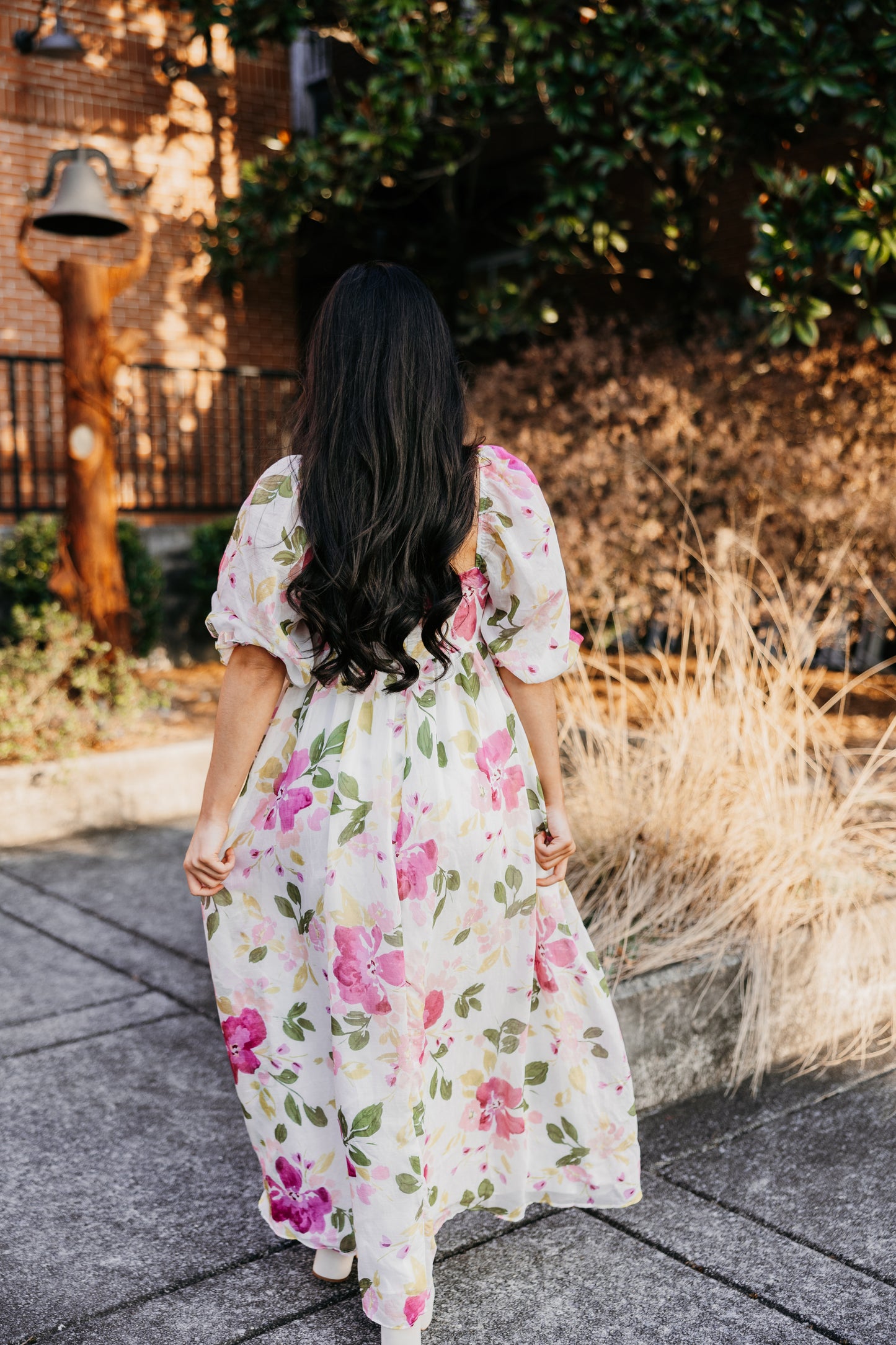 Purple Florals Maxi Dress