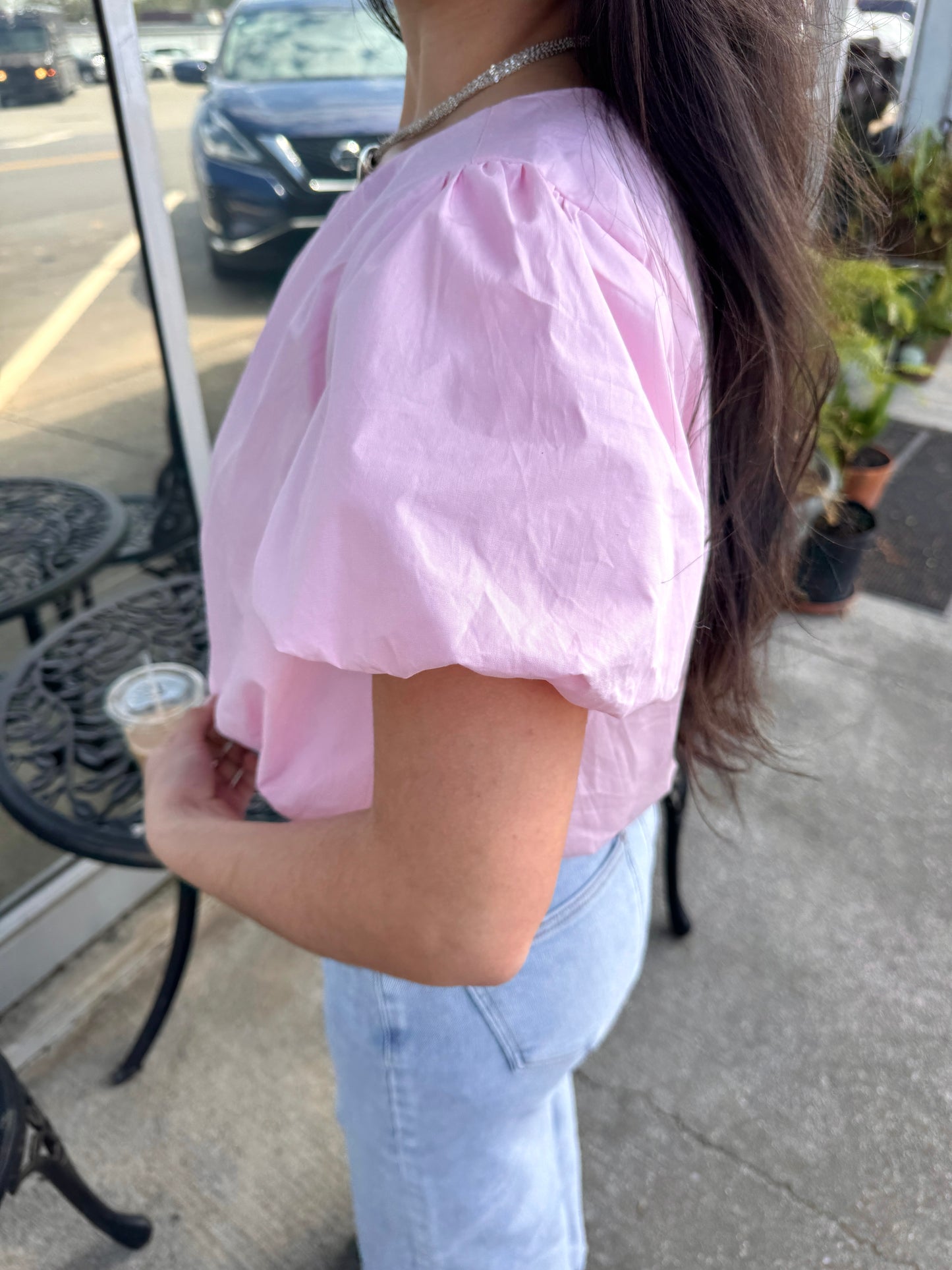 Light Pink Bubble Top