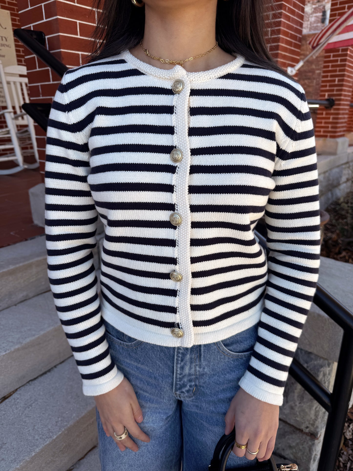 Classy Girl Gold Button Cardigan
