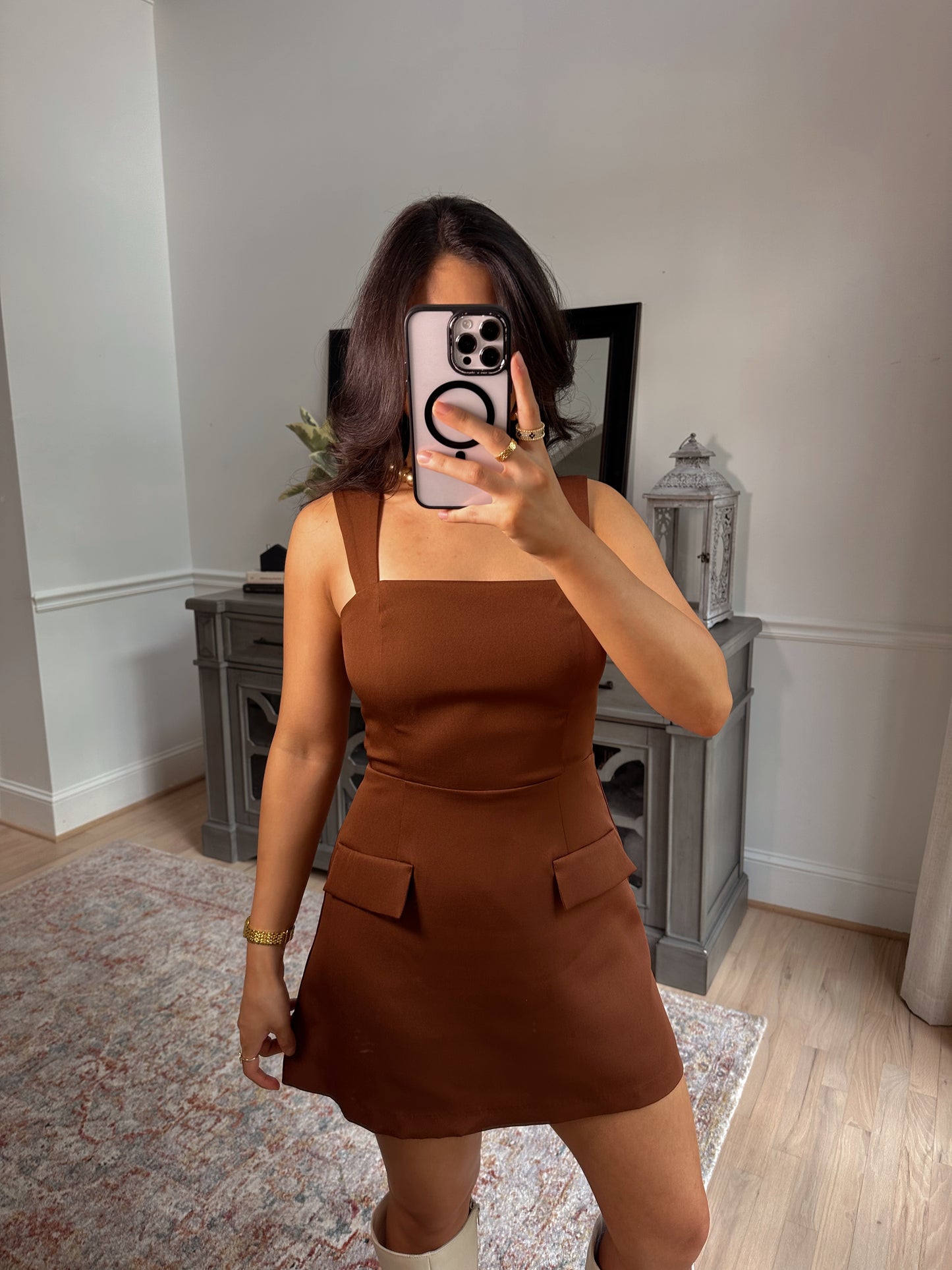 Chestnut Lane Pocket Romper Dress