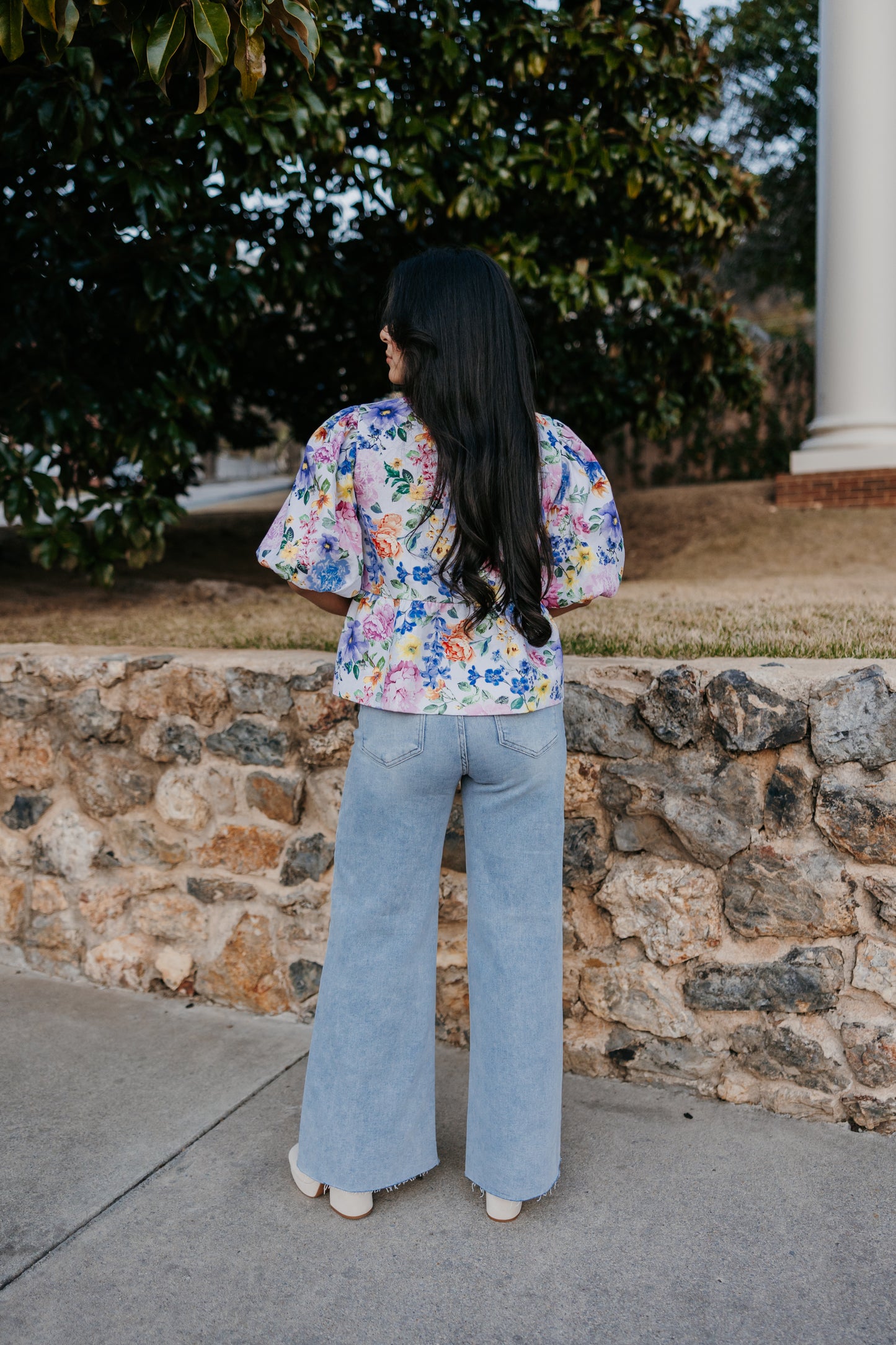 Light Wash Wide Leg Jeans