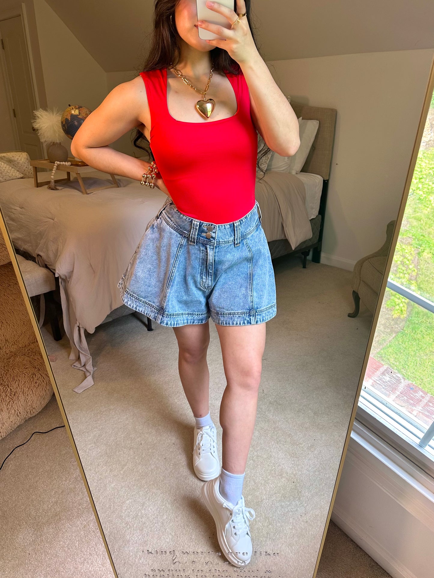 Red Tank Bodysuit