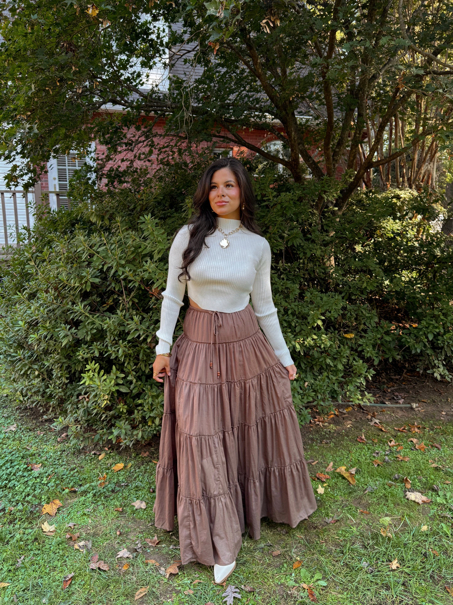 Picture Perfect Mocha Skirt