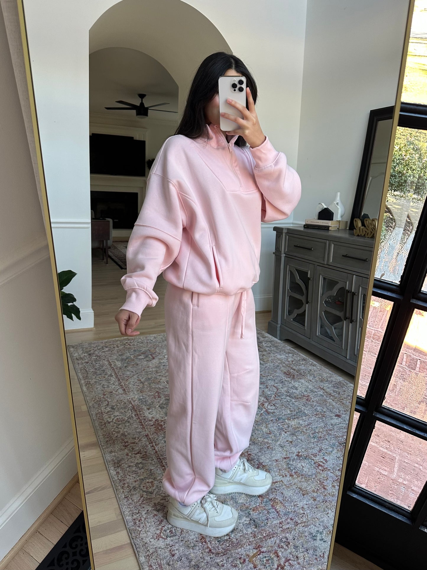 Baby Pink Sweater & Jogger Pants Set