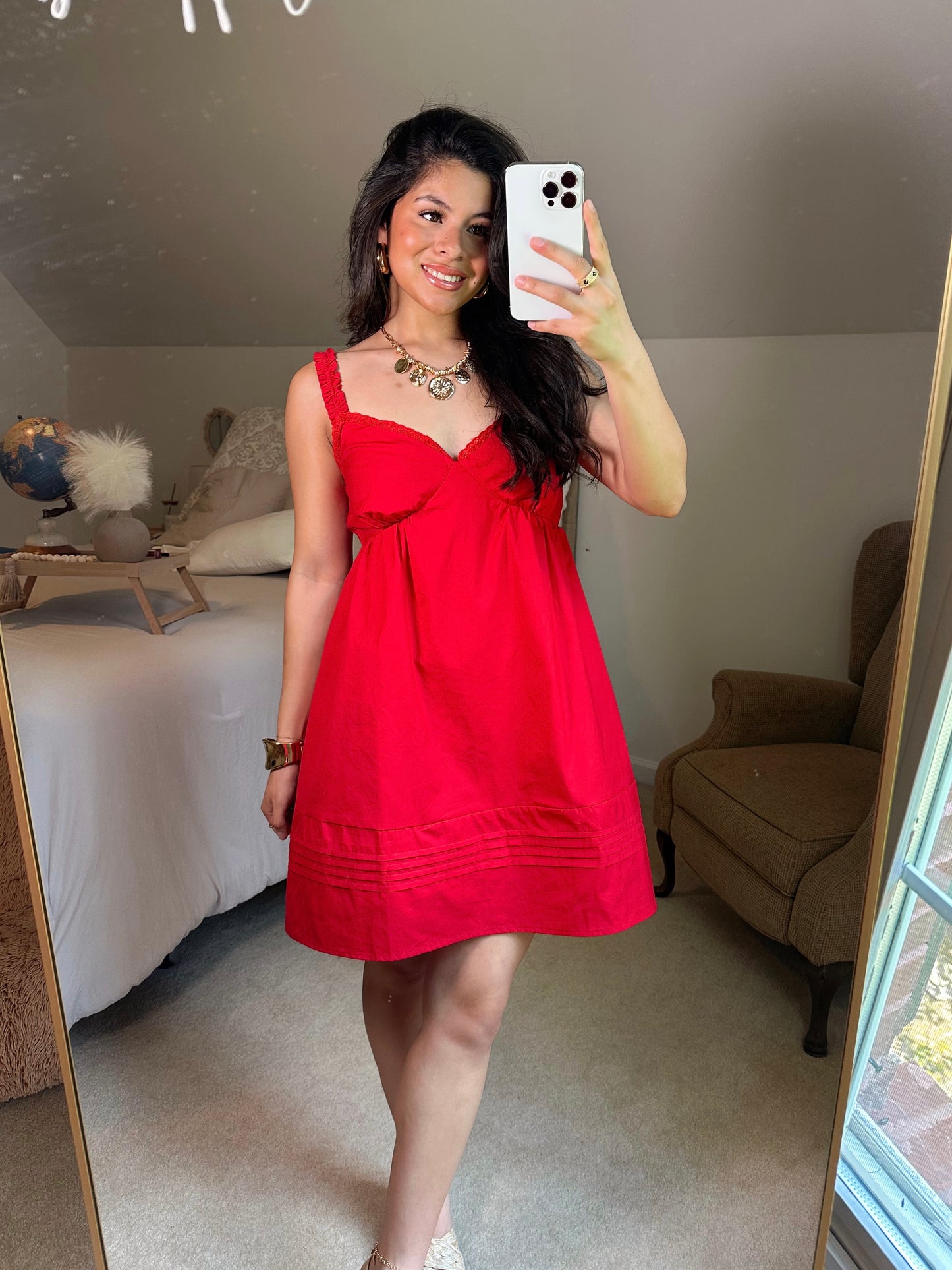 Red Babydoll Dress