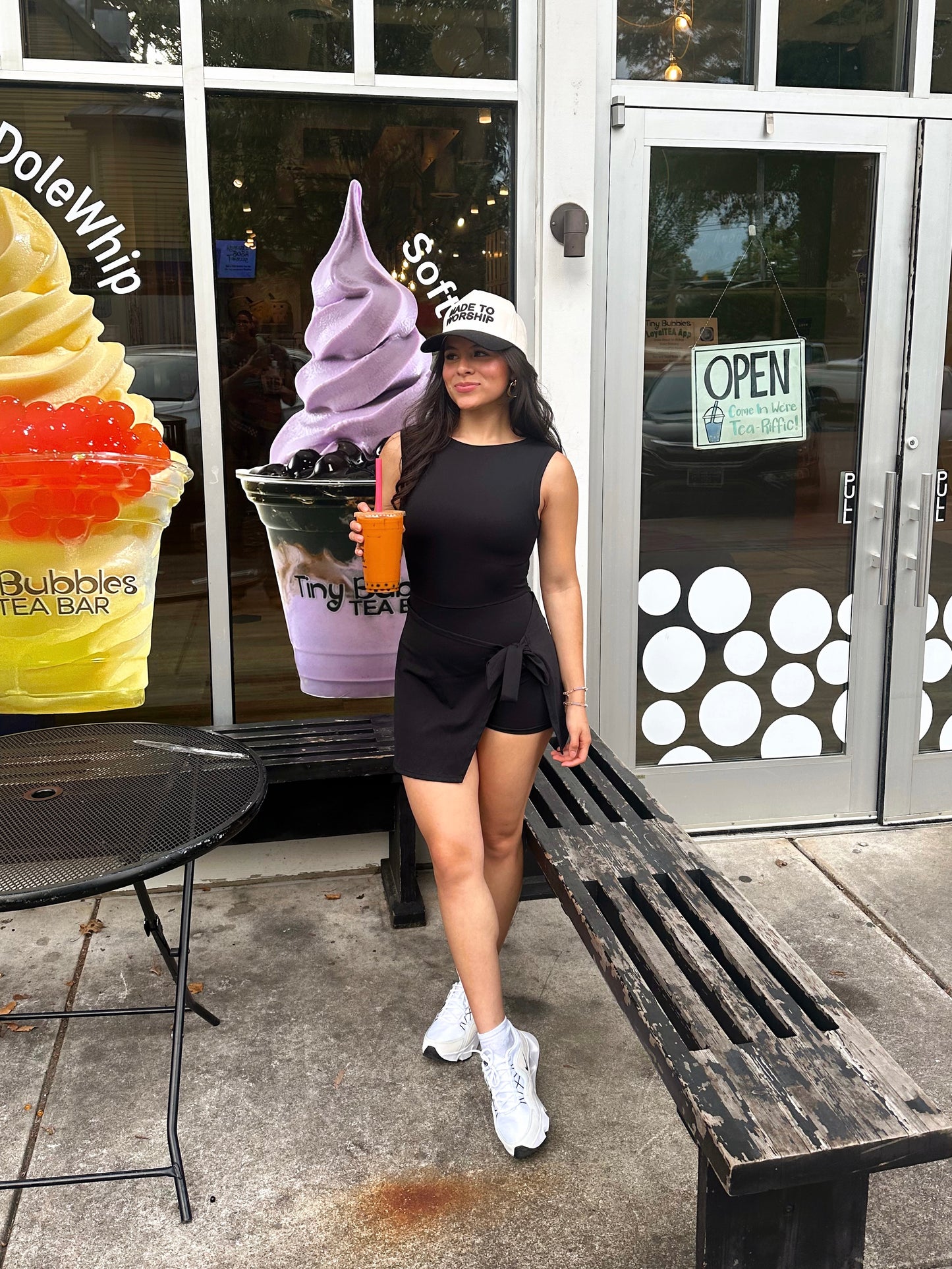 Black Wrap Active Romper