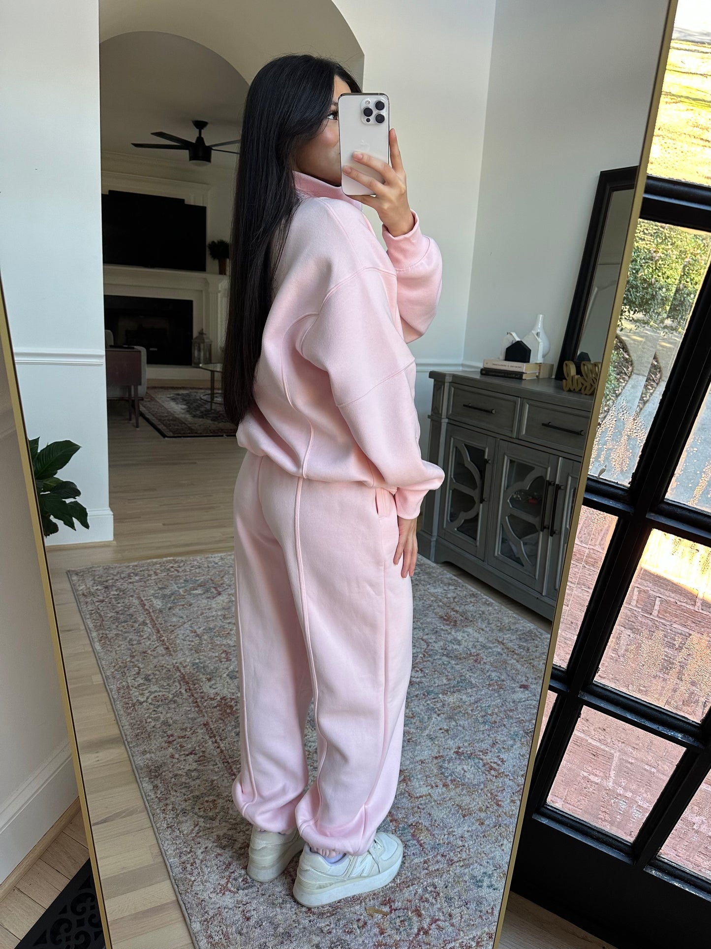 Baby Pink Sweater & Jogger Pants Set
