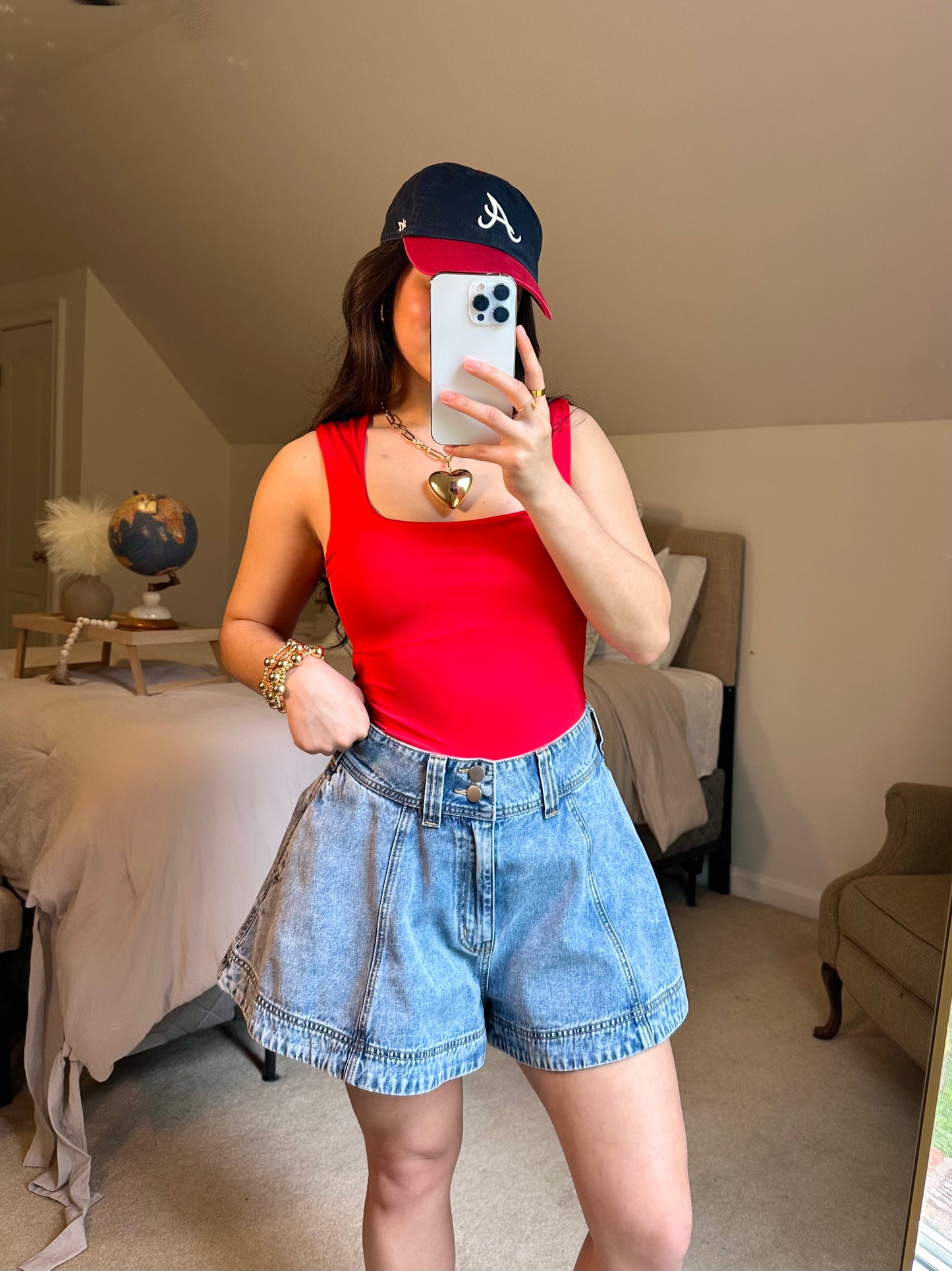 Red Tank Bodysuit