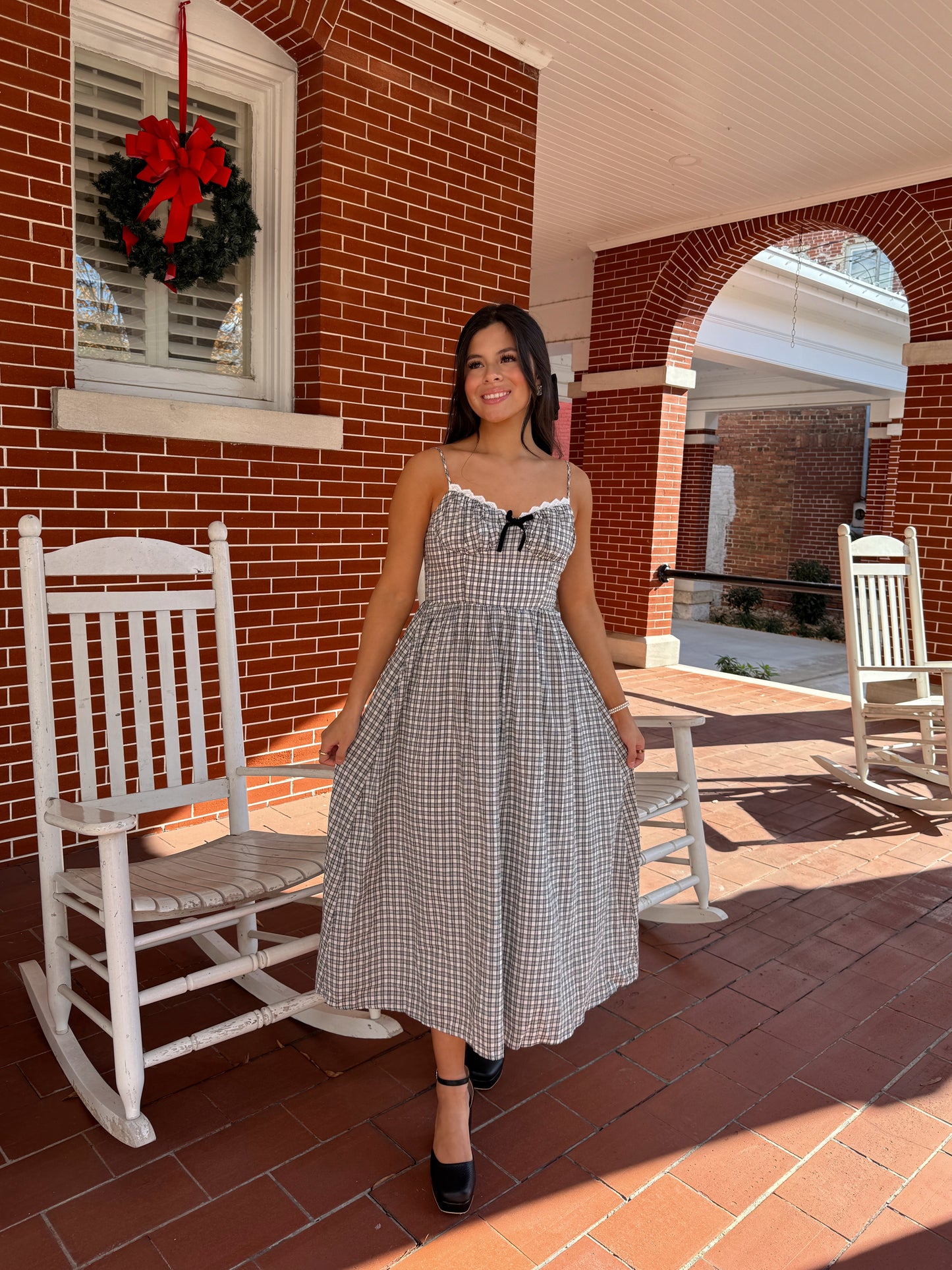 Black & White Plaid Dress