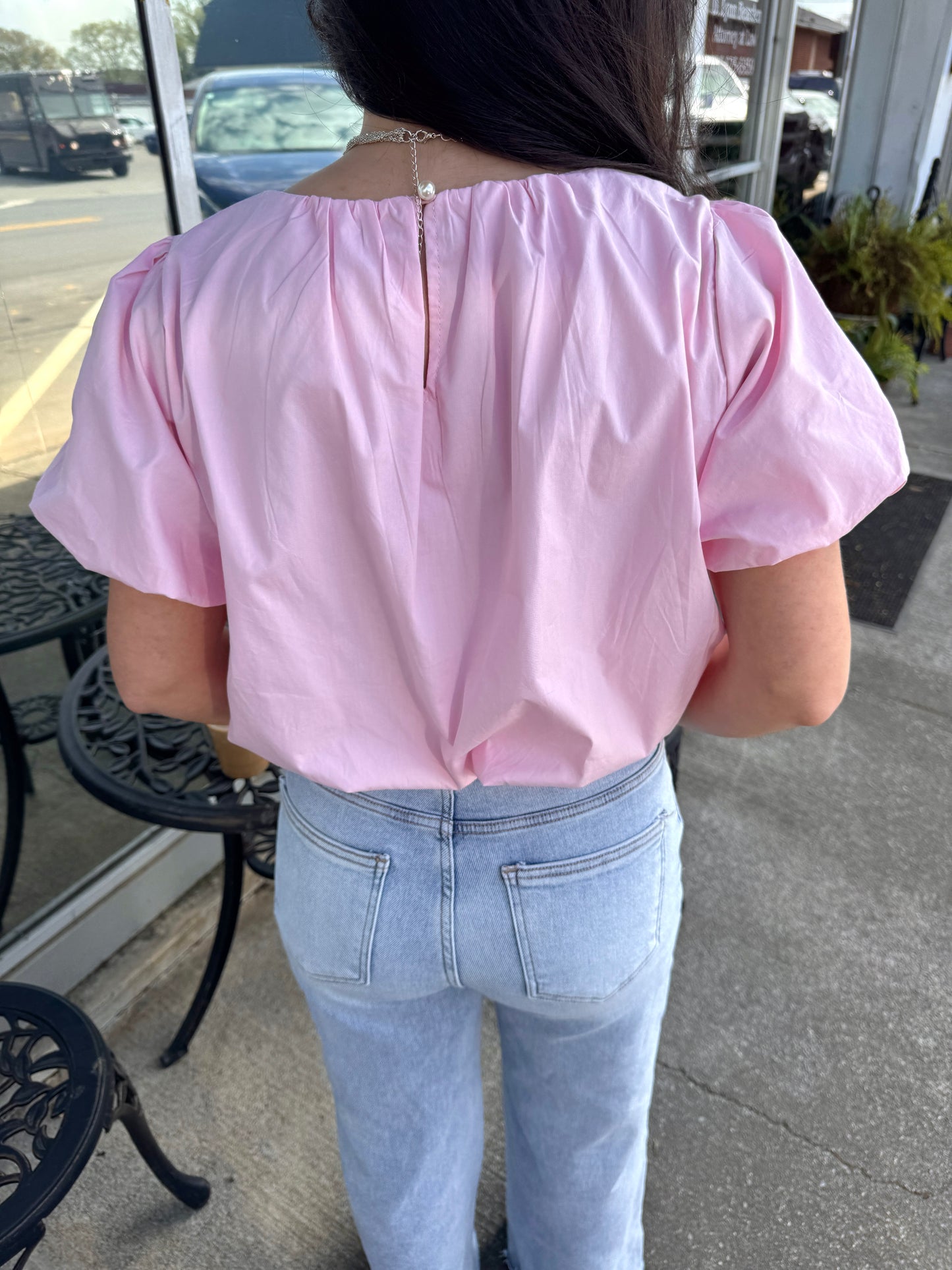 Light Pink Bubble Top