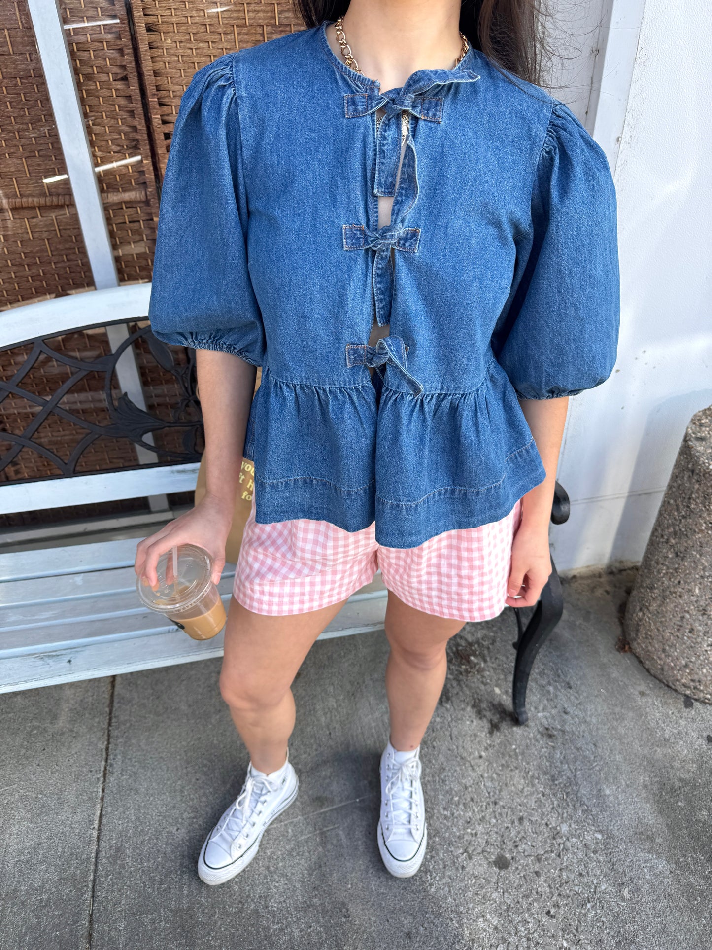 Baby Pink Checkered Boxer Shorts
