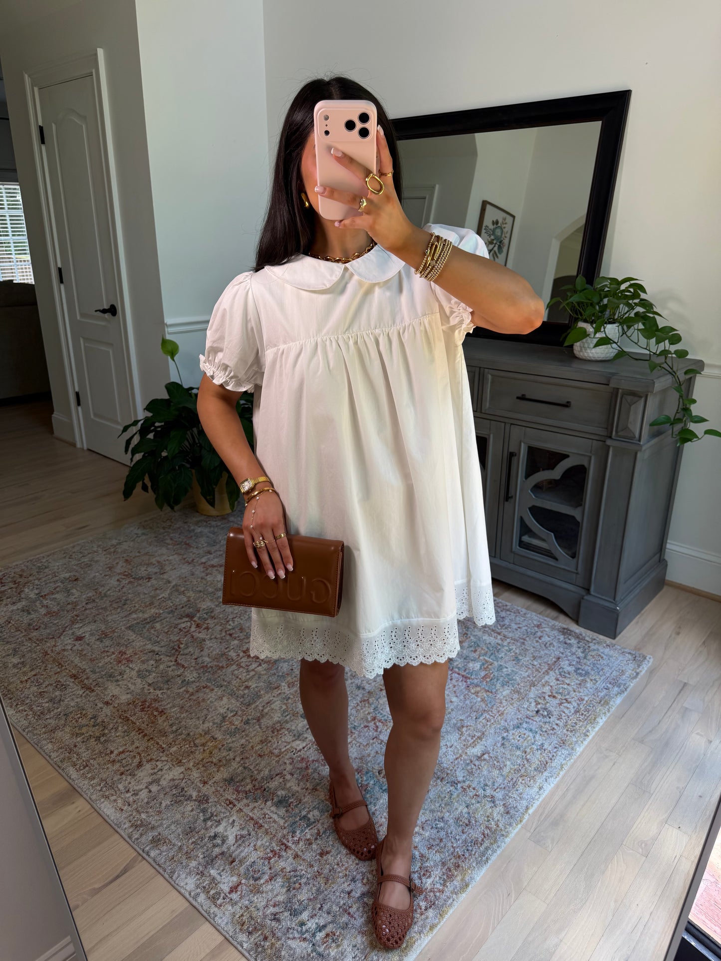 Charming White Babydoll Dress