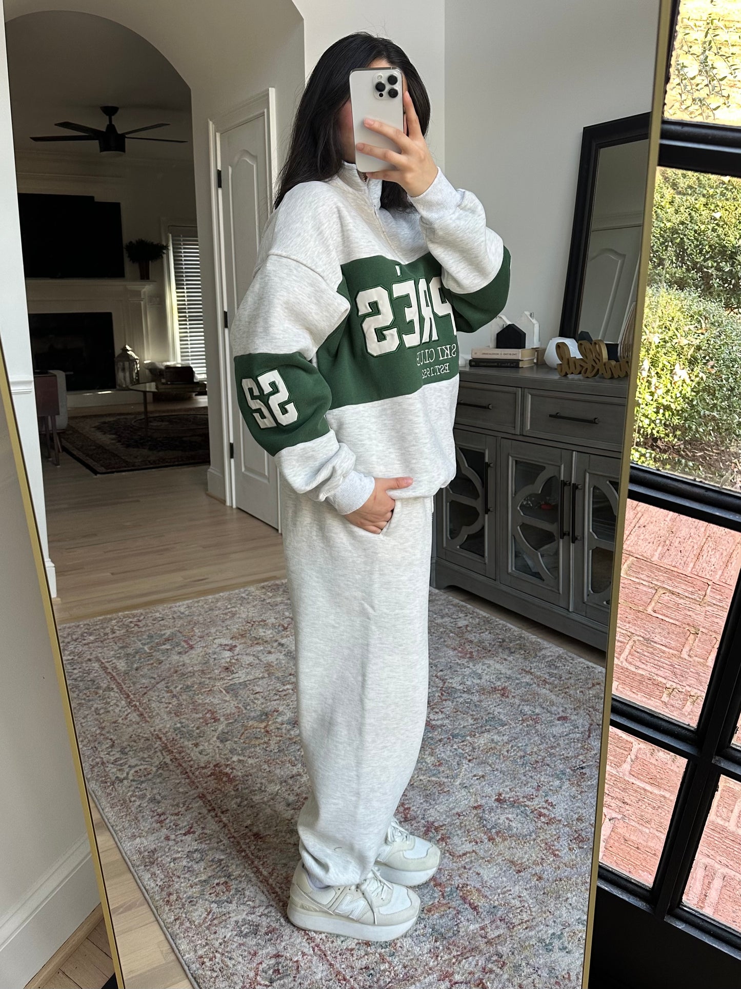 Heather Grey Oversized Sweatpants
