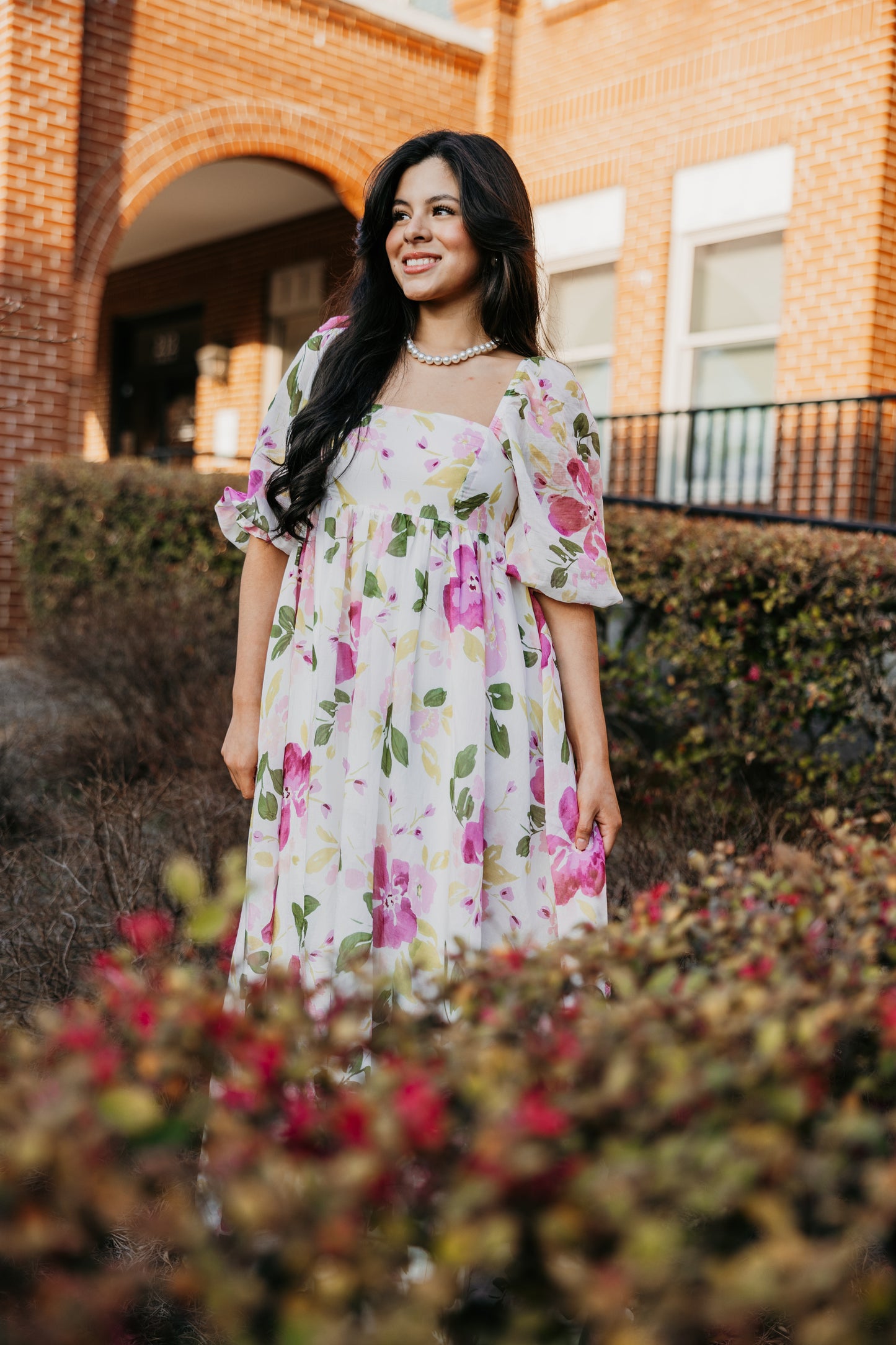 Purple Florals Maxi Dress