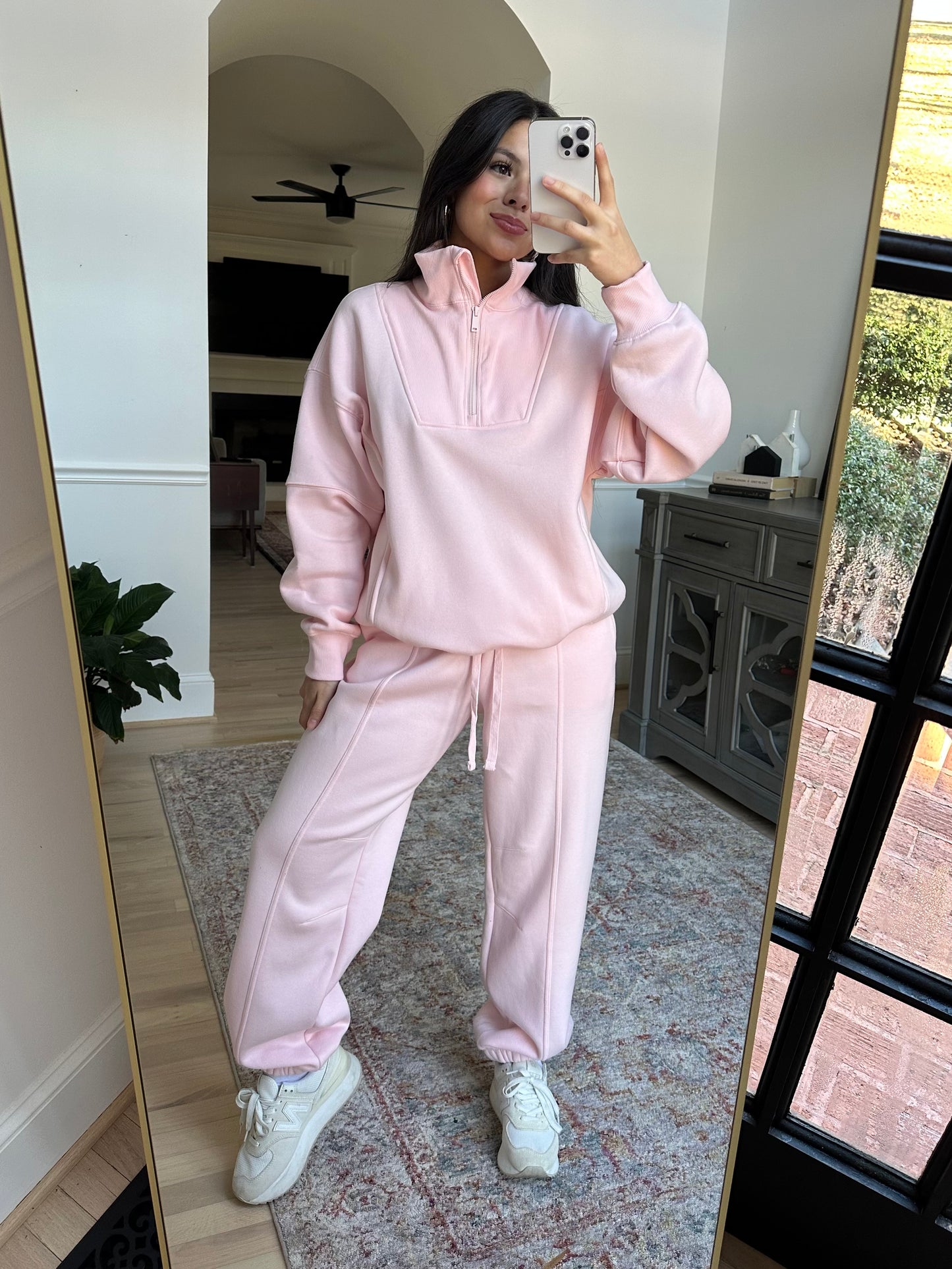 Baby Pink Sweater & Jogger Pants Set