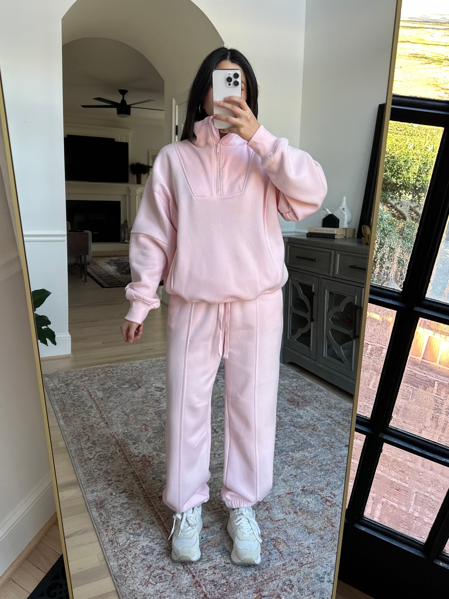 Baby Pink Sweater & Jogger Pants Set