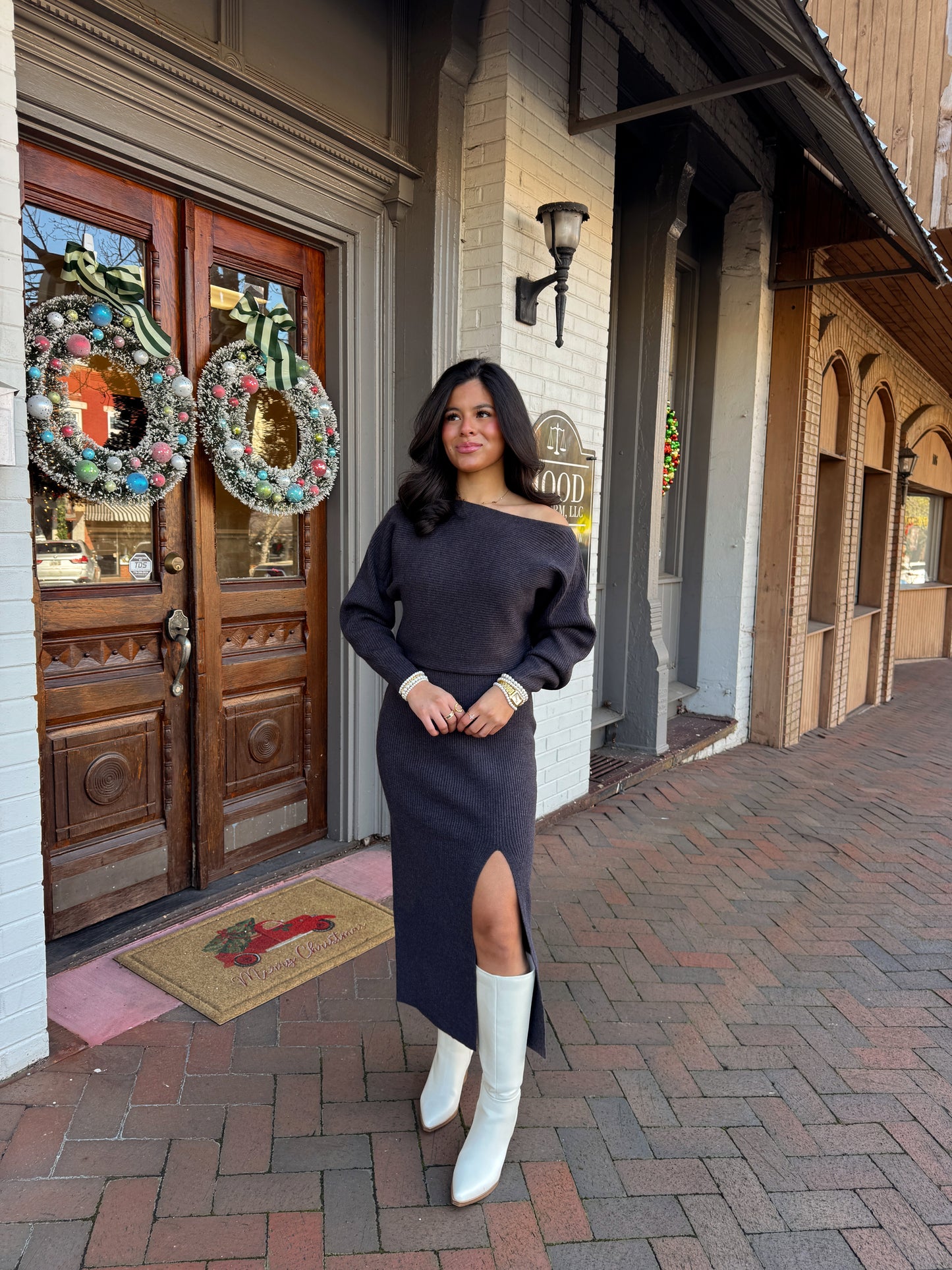 The Winter Evening Knit Dress