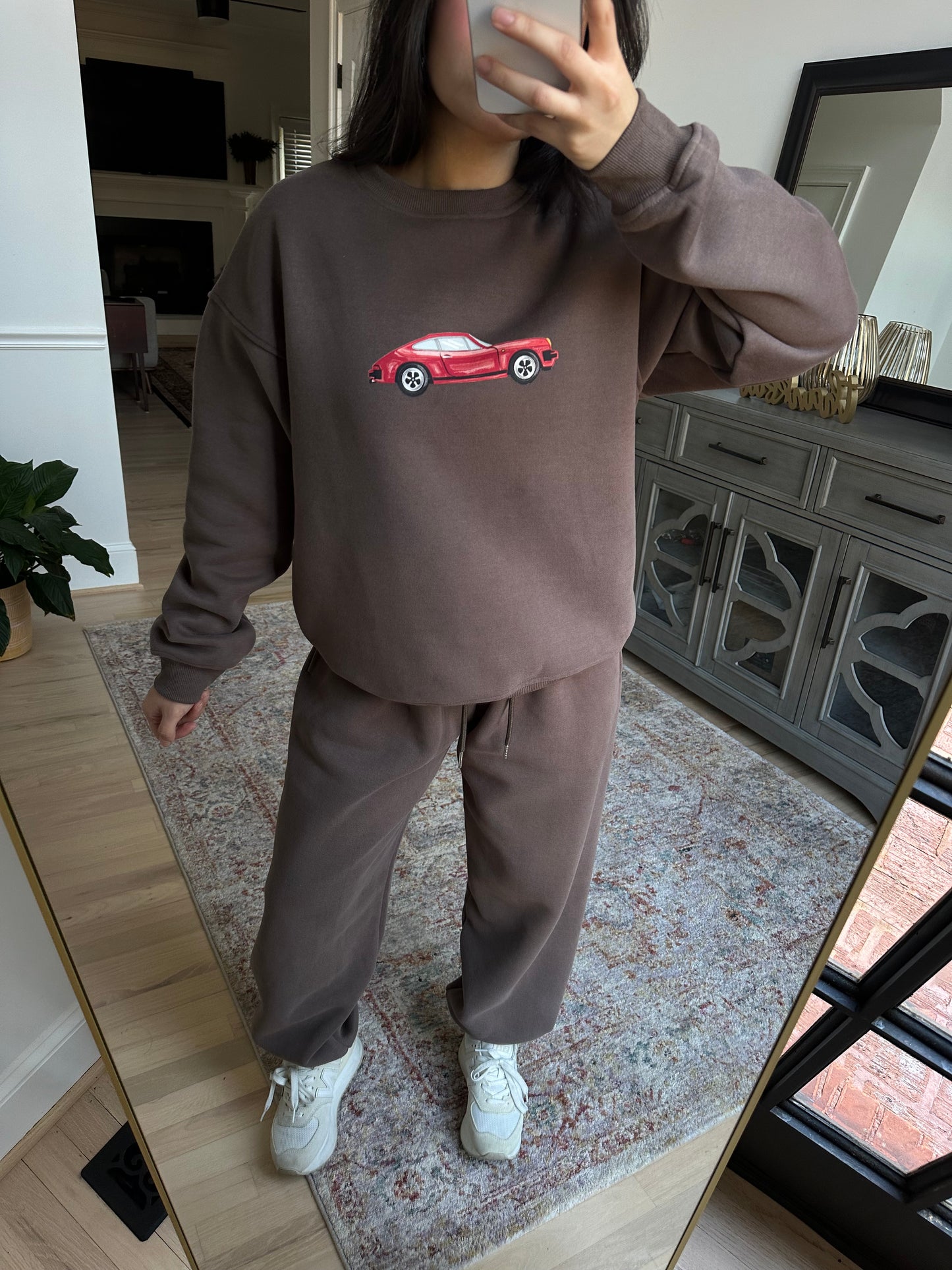 Vintage Car Brown Sweatshirt