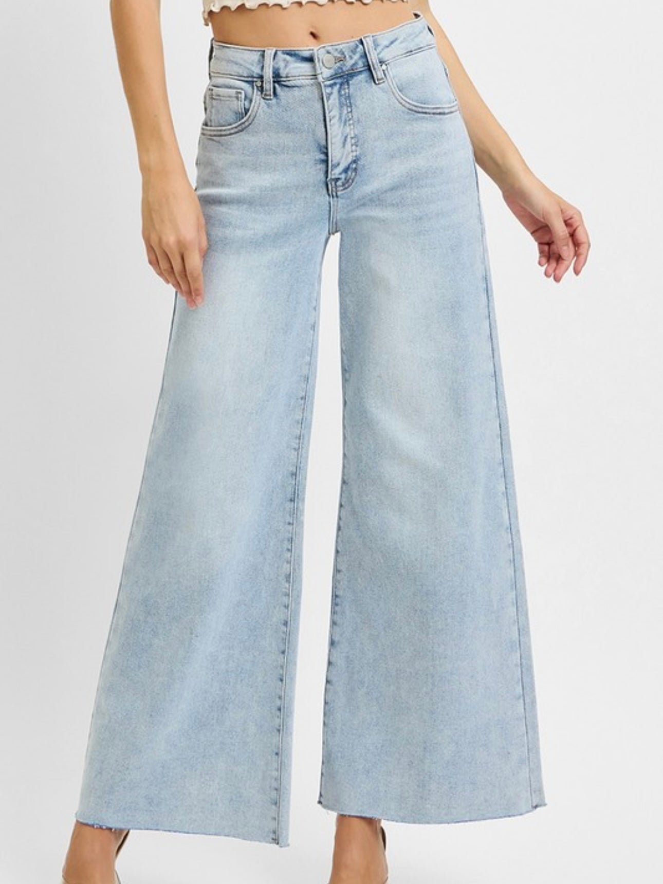 Light Wash Wide Leg Jeans