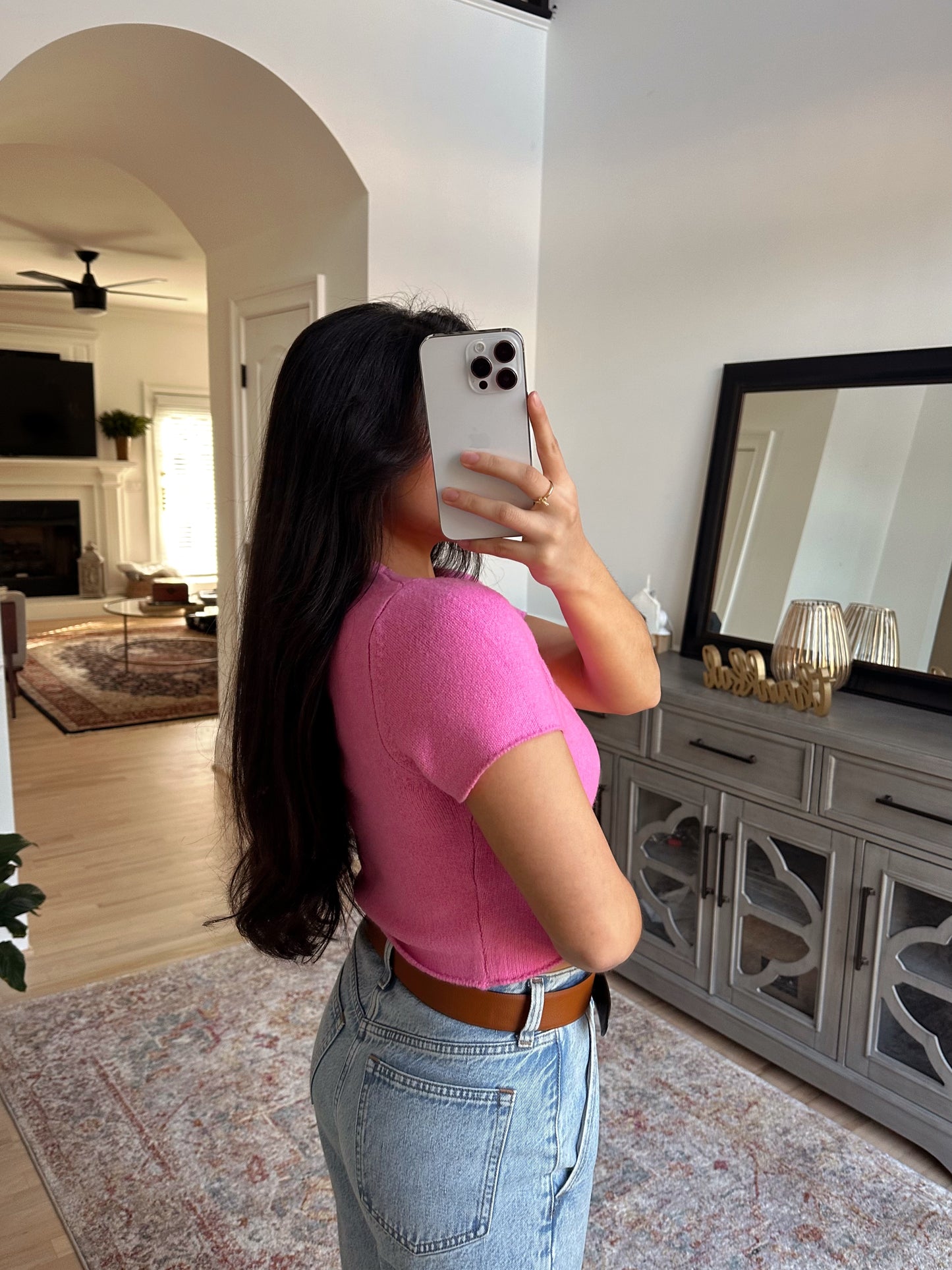 Pink Sweater Top