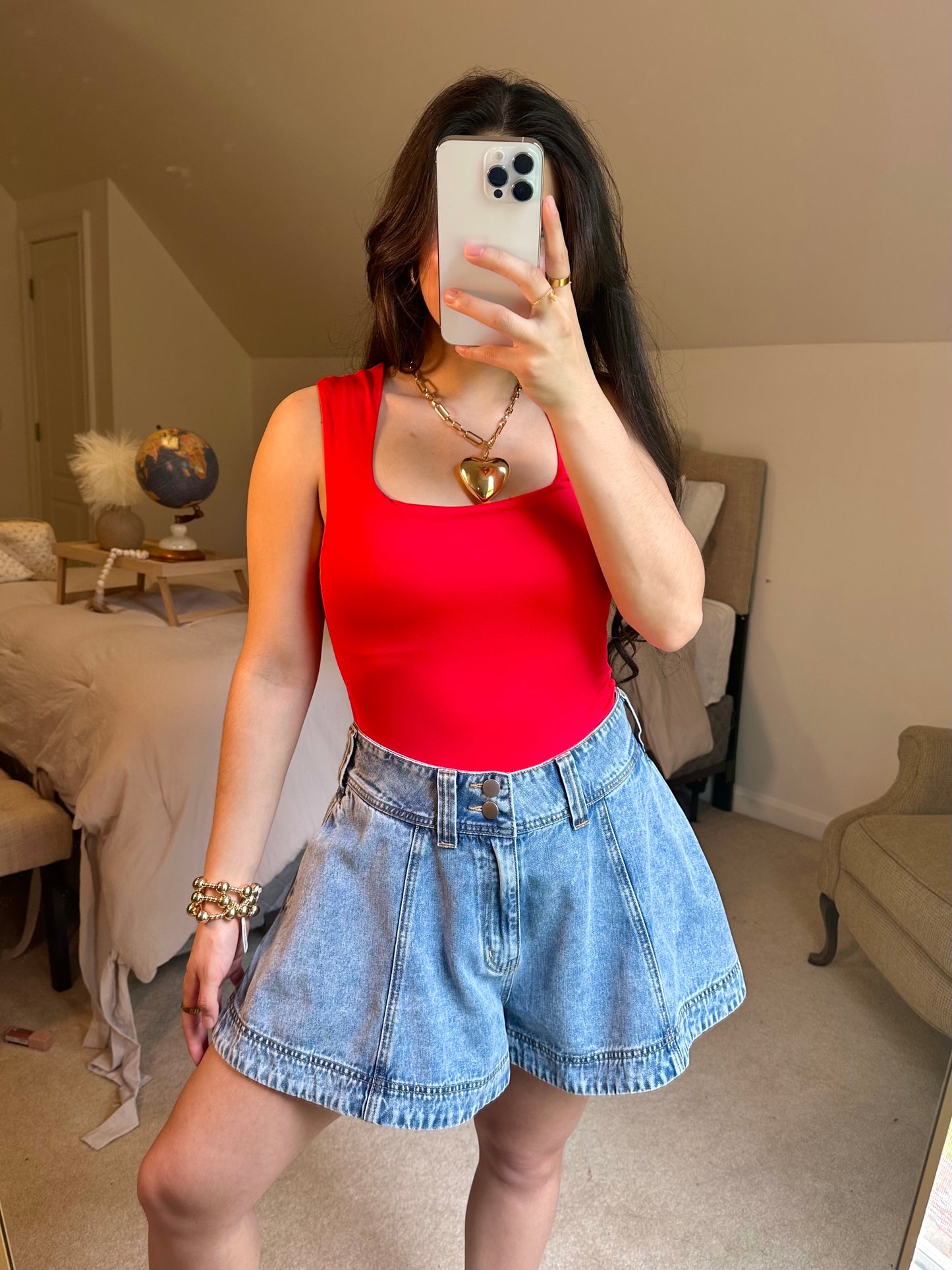 Red Tank Bodysuit