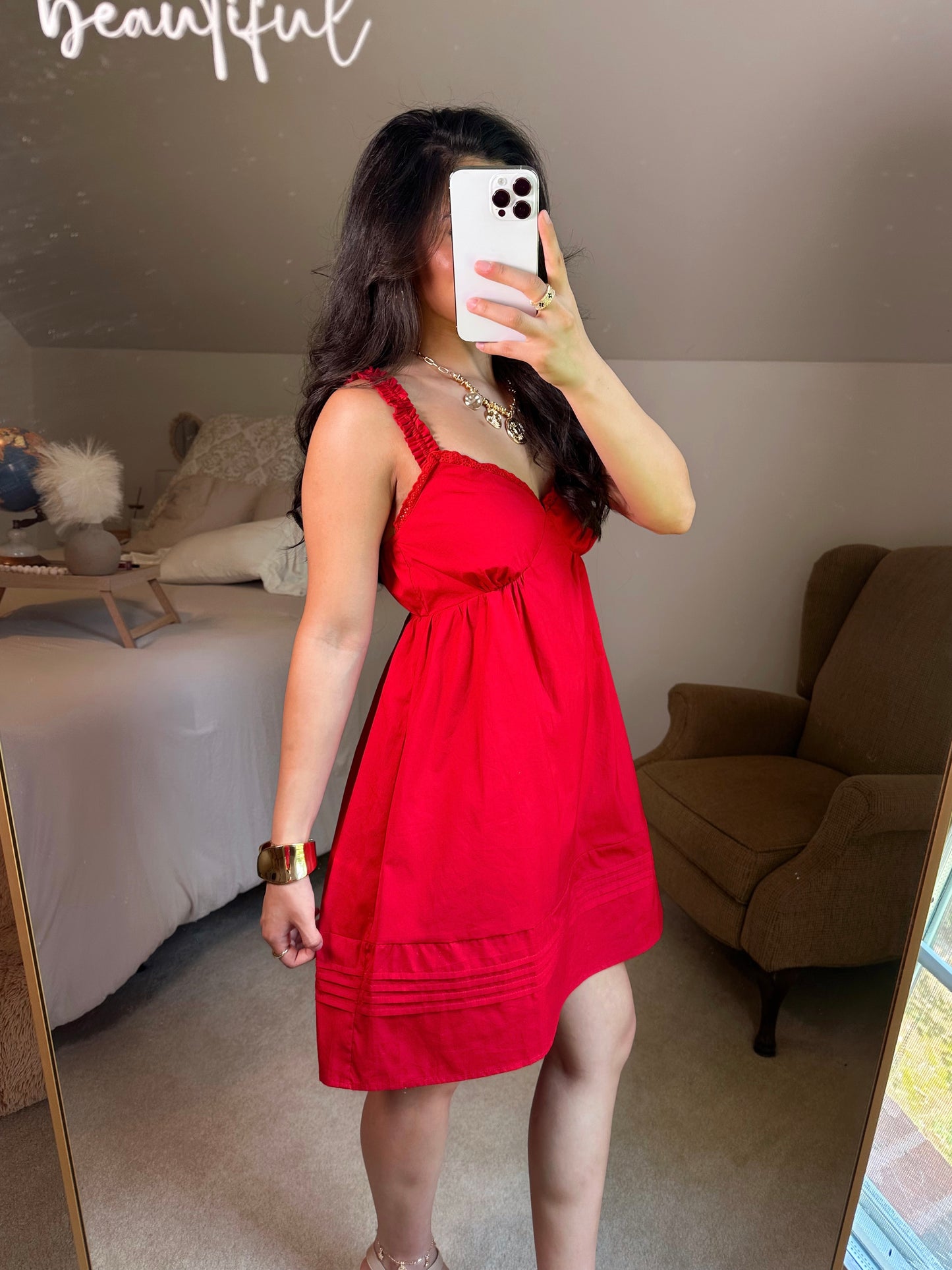Red Babydoll Dress